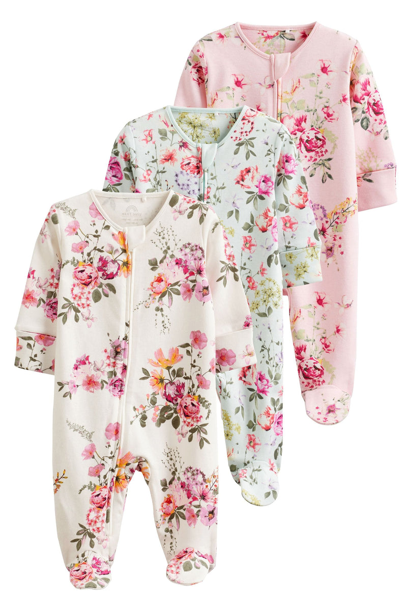 Floral sleepsuits best sale