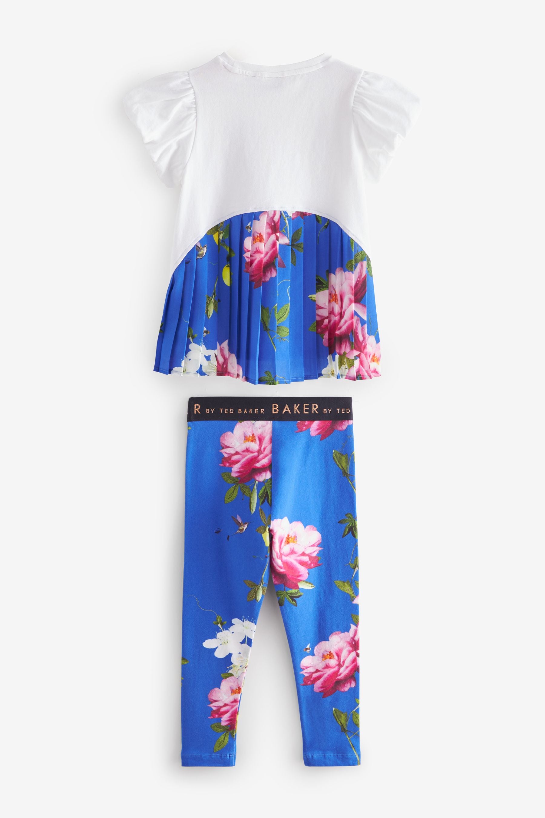 Blue Baker by Ted Baker Pleated T-Shirt And Leggings Set