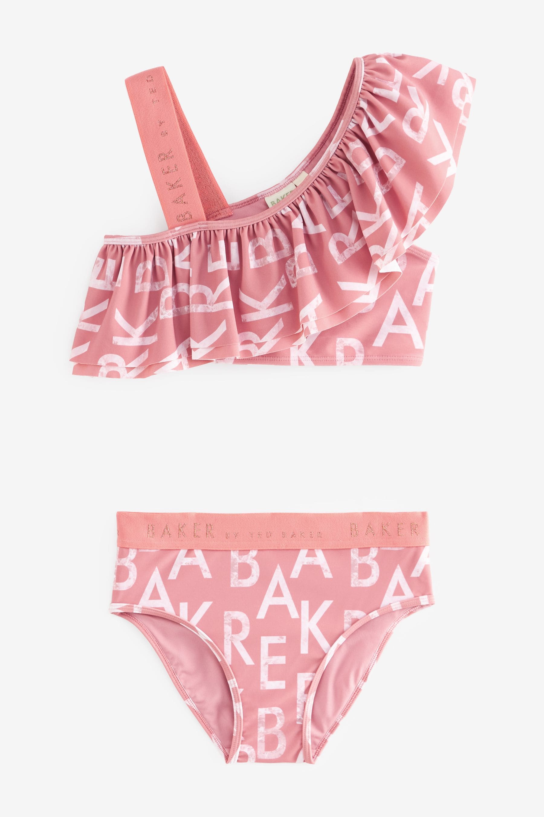 Baker by Ted Baker Frilled Logo Bikini