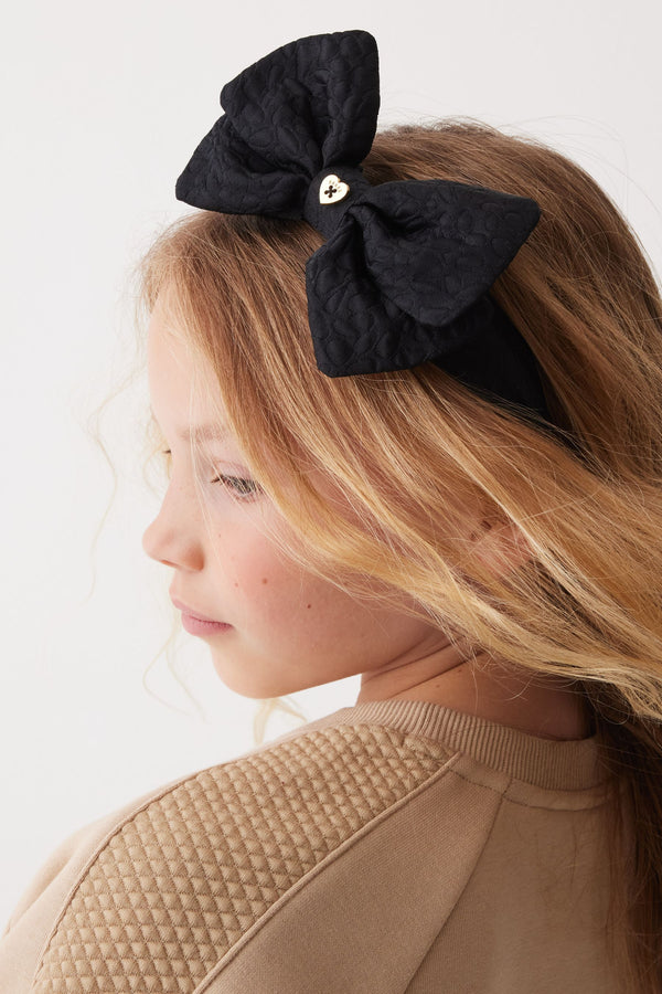 Baker by Ted Baker Girls Black Back to School Bow Headband