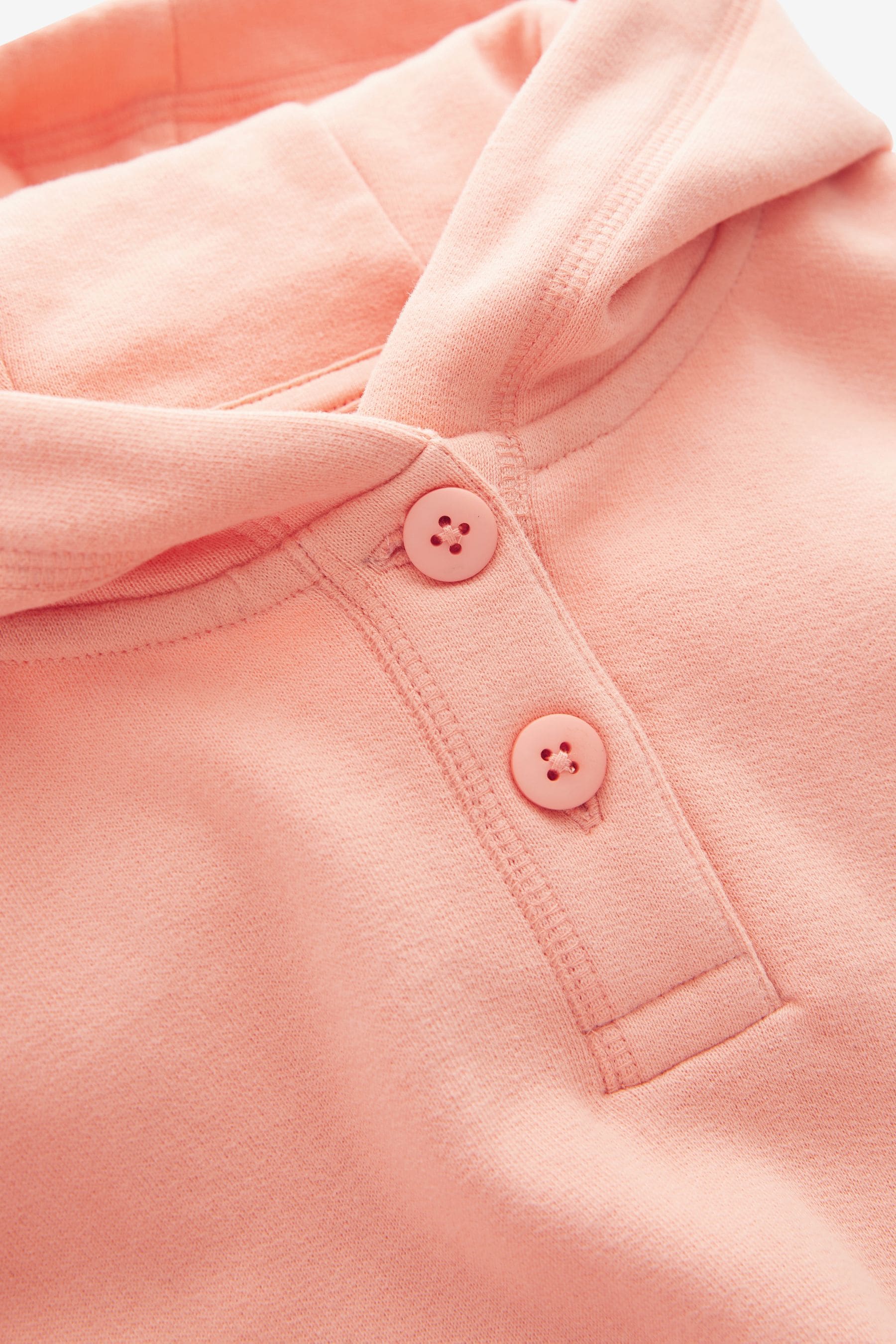 Peach Pink Cropped Hoodie (3-16yrs)