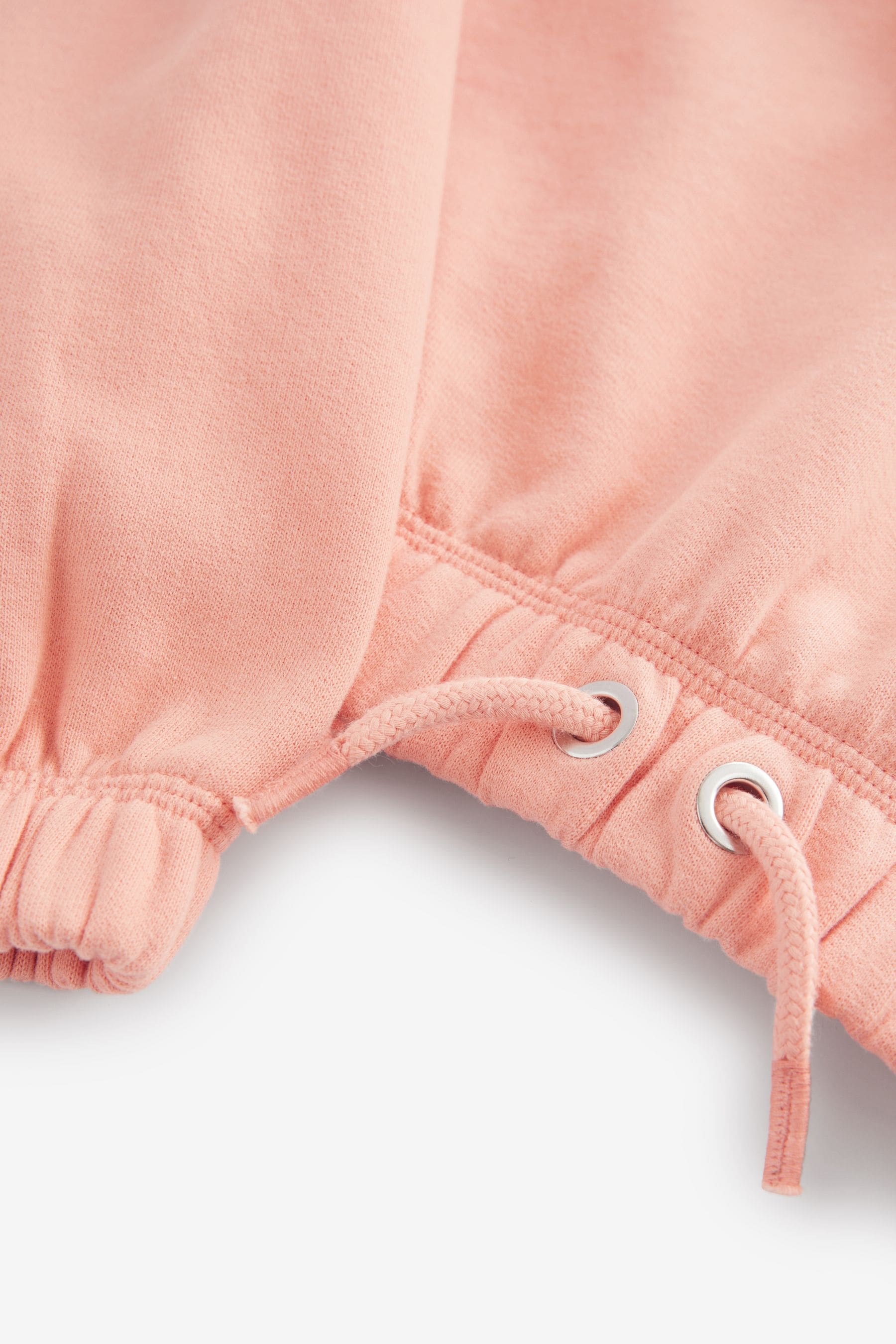 Peach Pink Cropped Hoodie (3-16yrs)