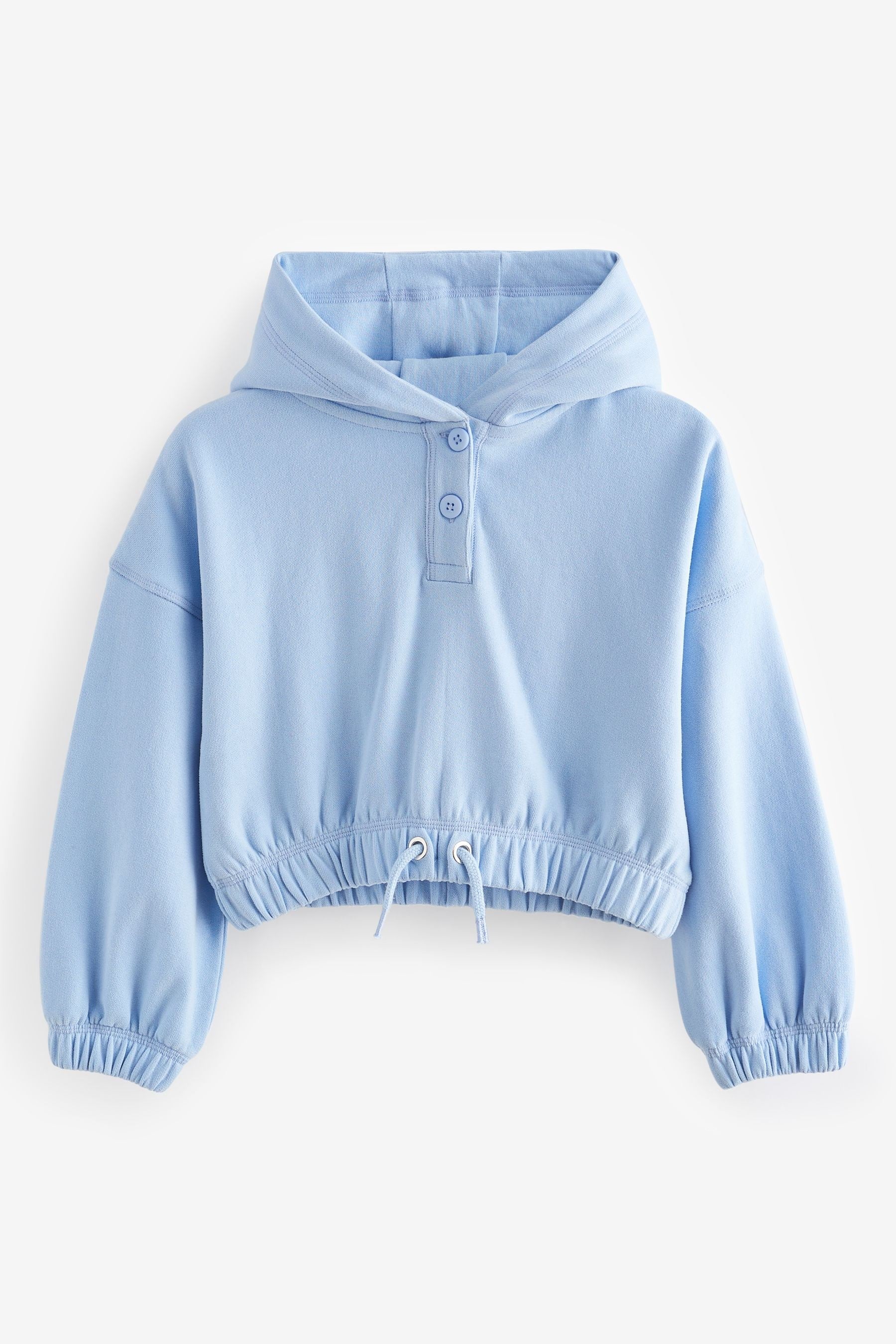 Blue Cropped Hoodie (3-16yrs)