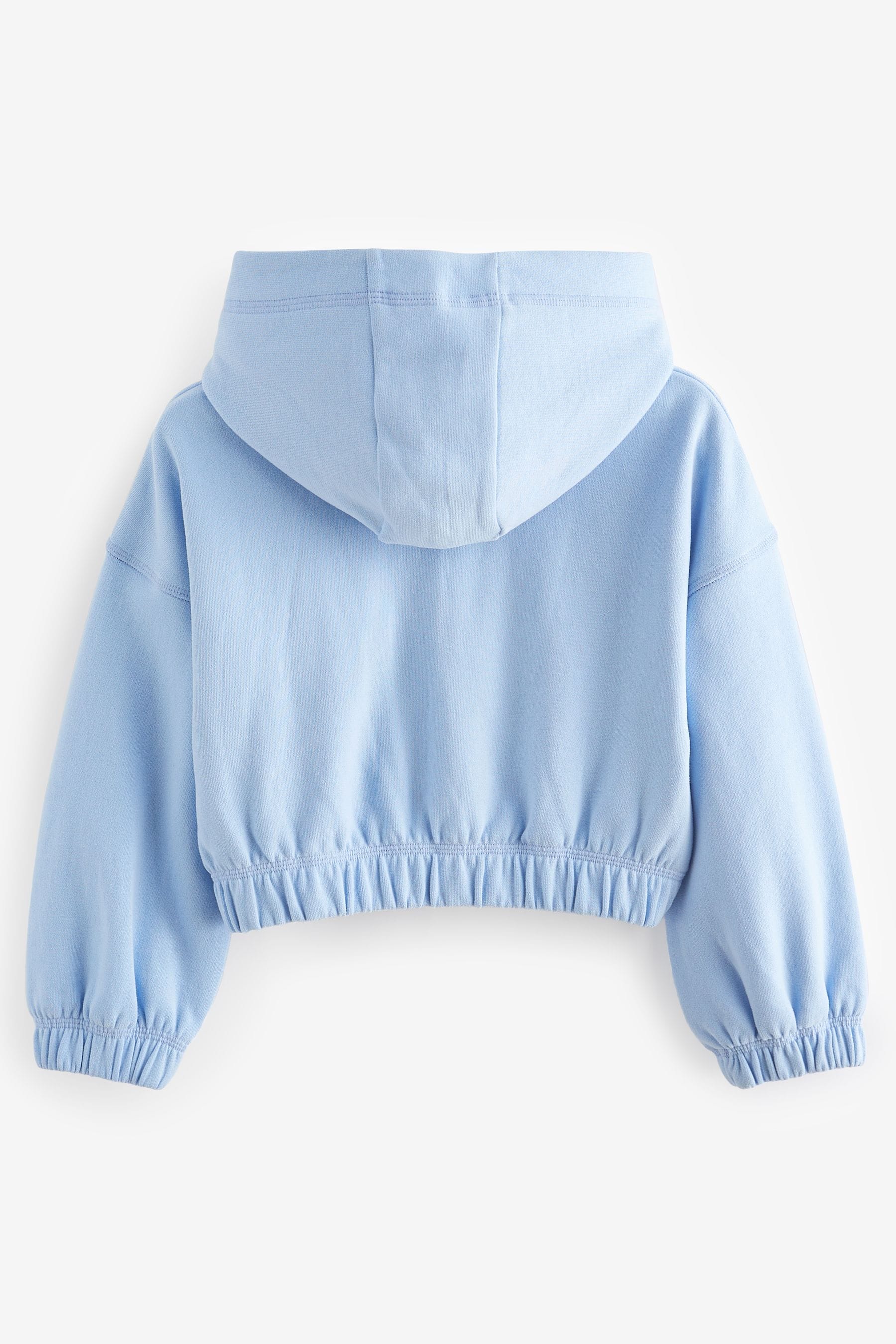 Blue Cropped Hoodie (3-16yrs)