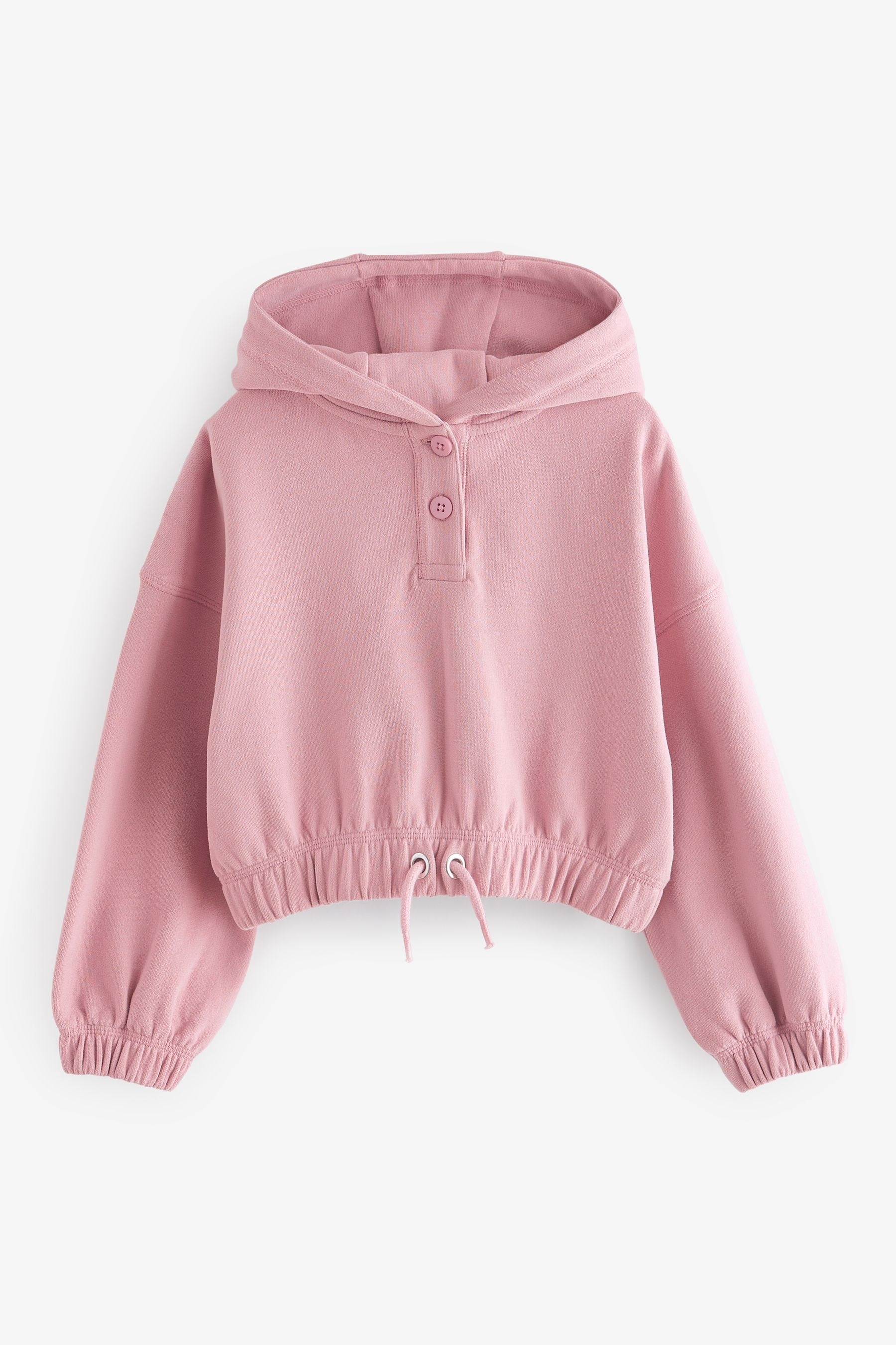 Pink Cropped Hoodie (3-16yrs)