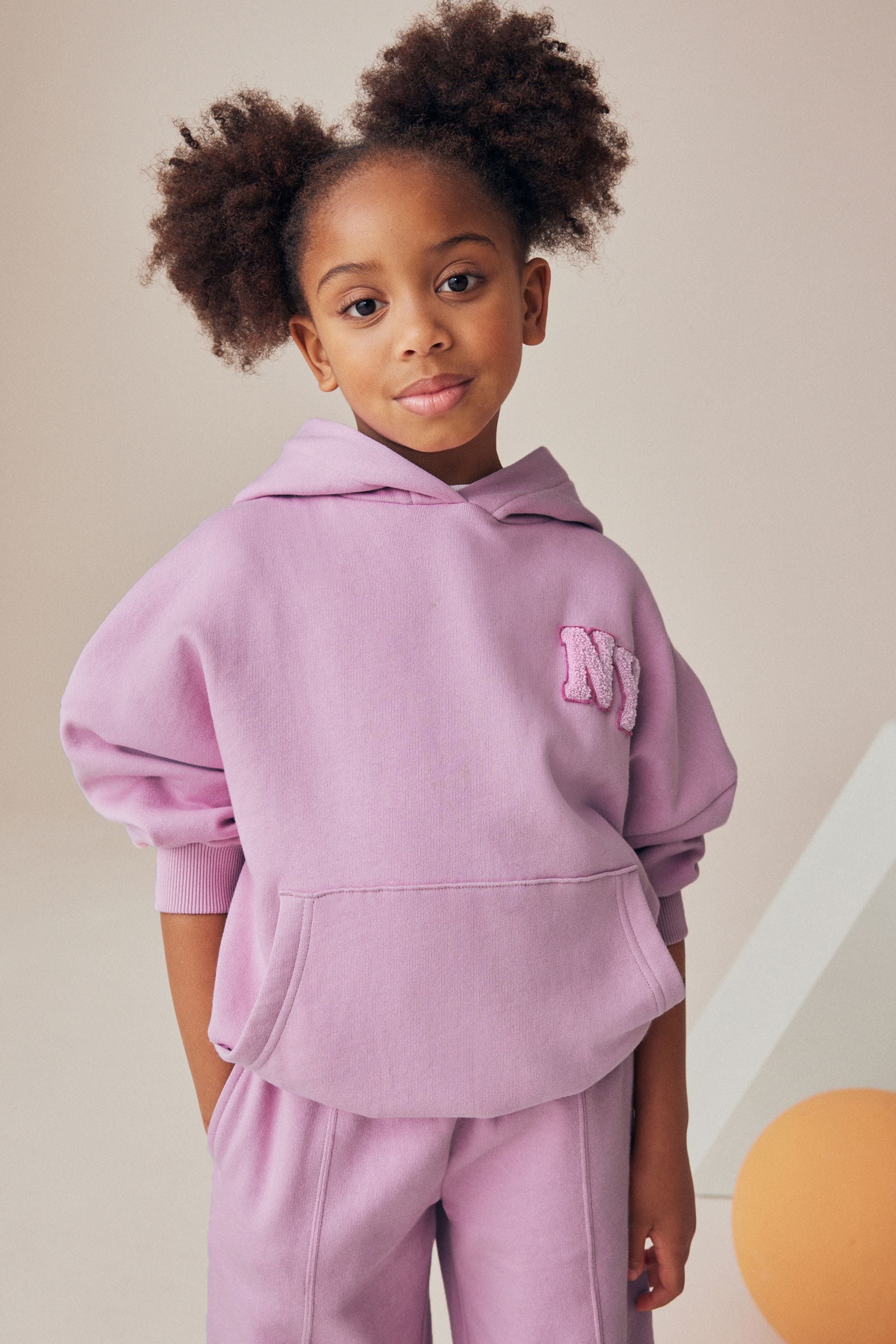 Pink Boucle Applique Hoodie (3-16yrs)