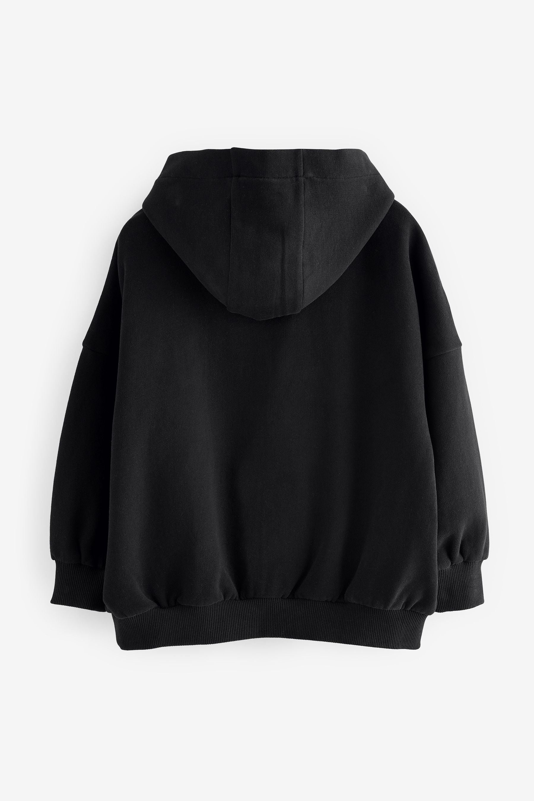 Black Slogan Hoodie (3-16yrs)