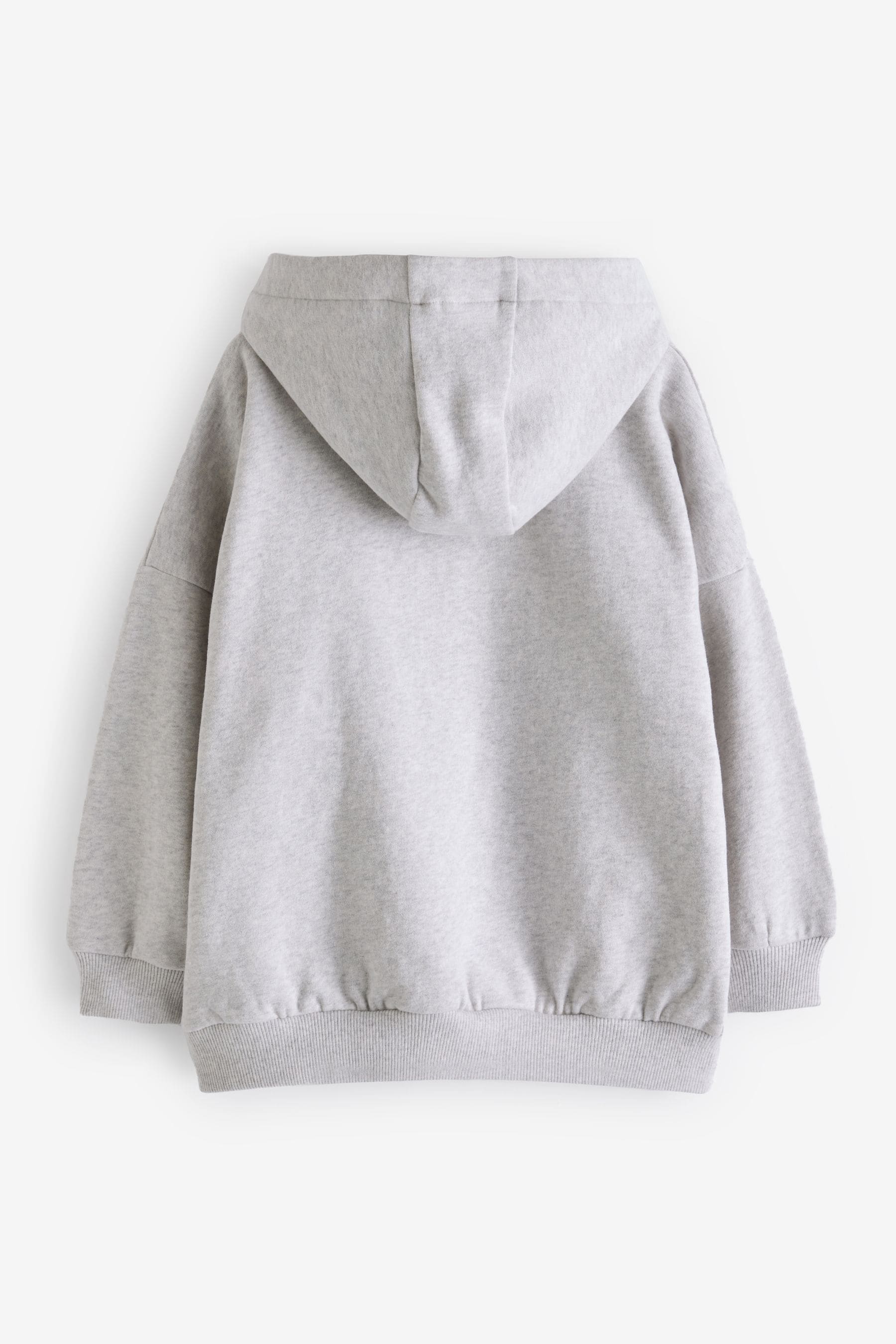 Grey Marl Slogan Hoodie (3-16yrs)