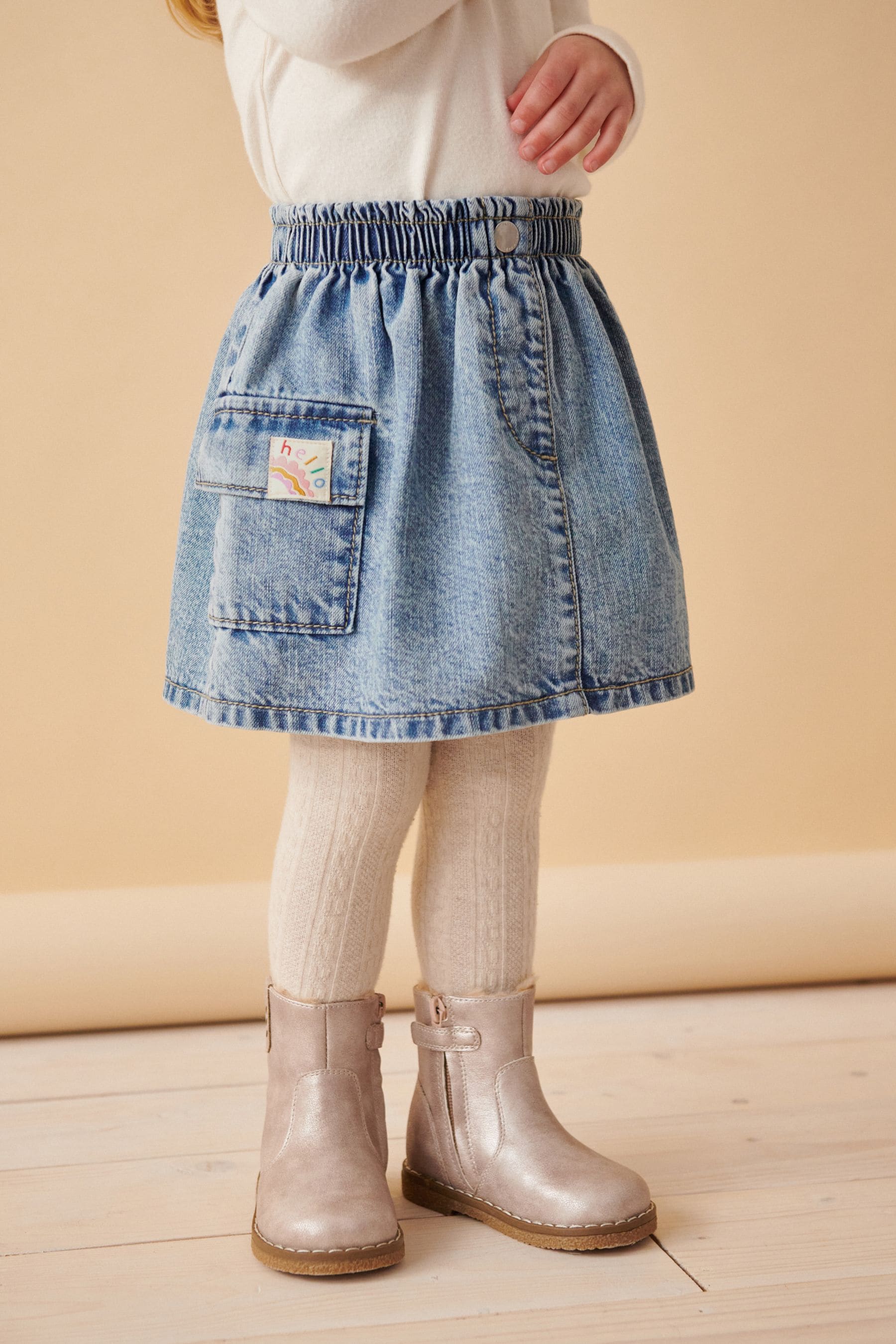 Denim Cargo Skirt (3mths-7yrs)