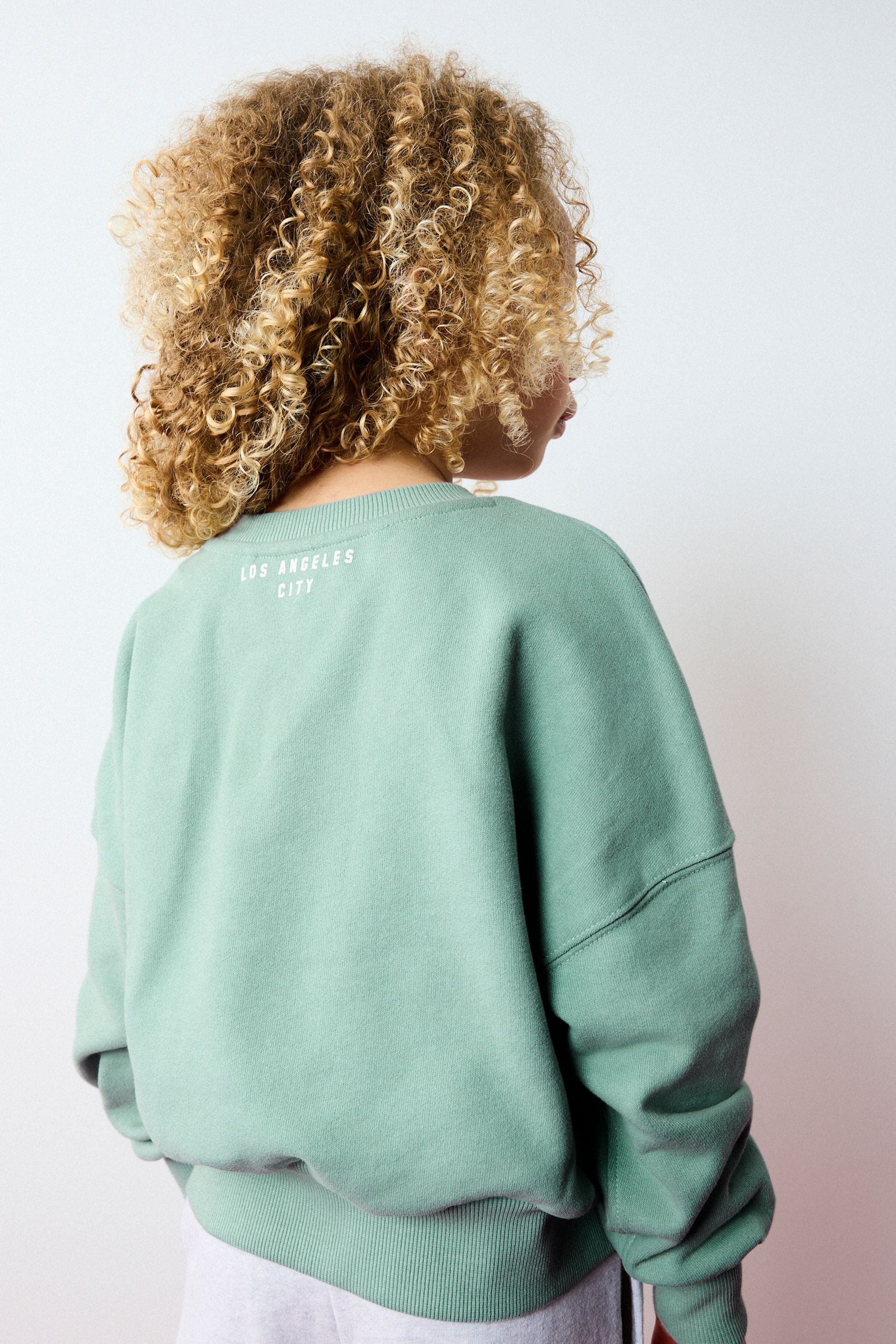 Mint Green Slogan Sweatshirt (3-16yrs)