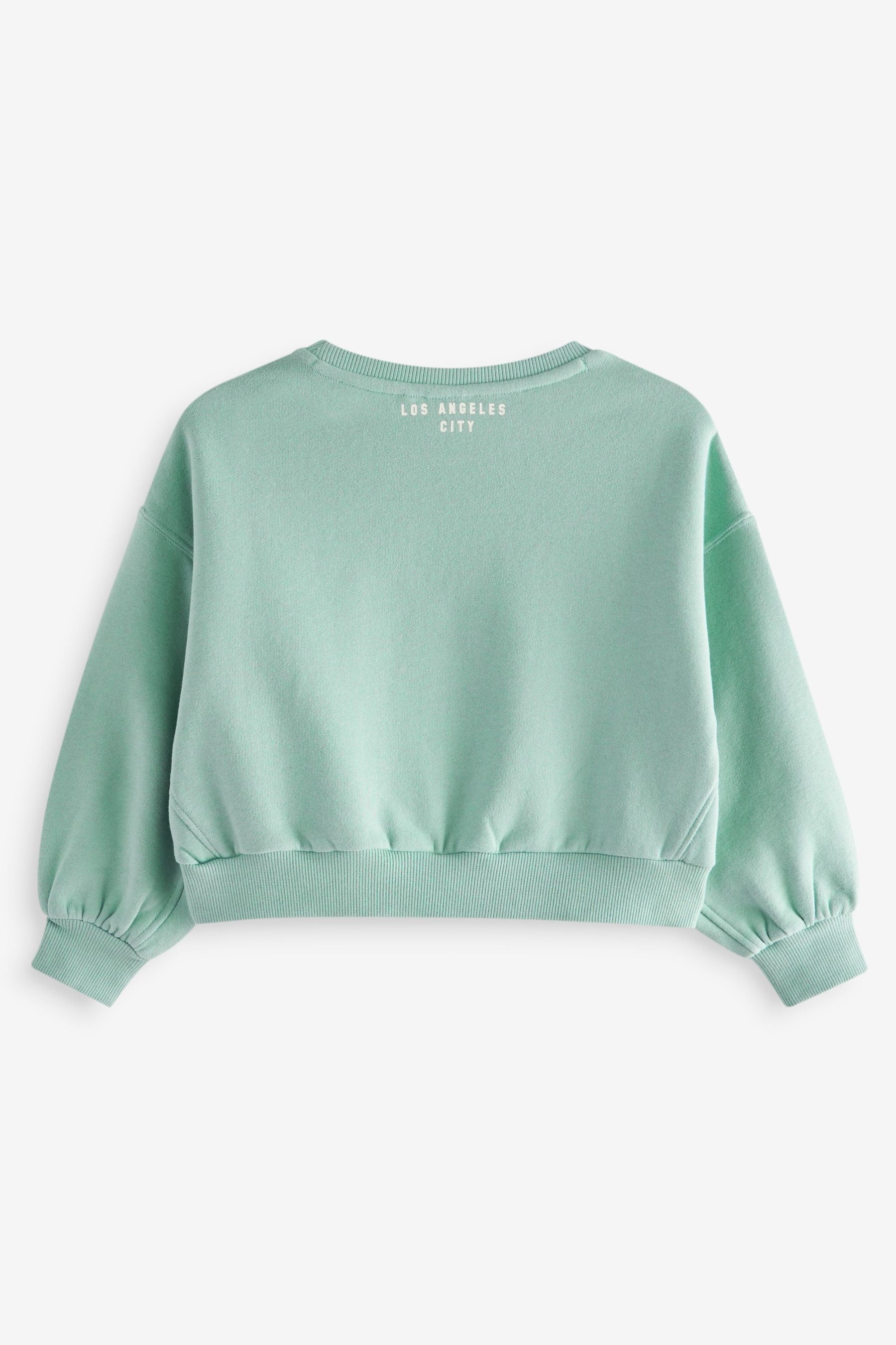 Mint Green Slogan Sweatshirt (3-16yrs)