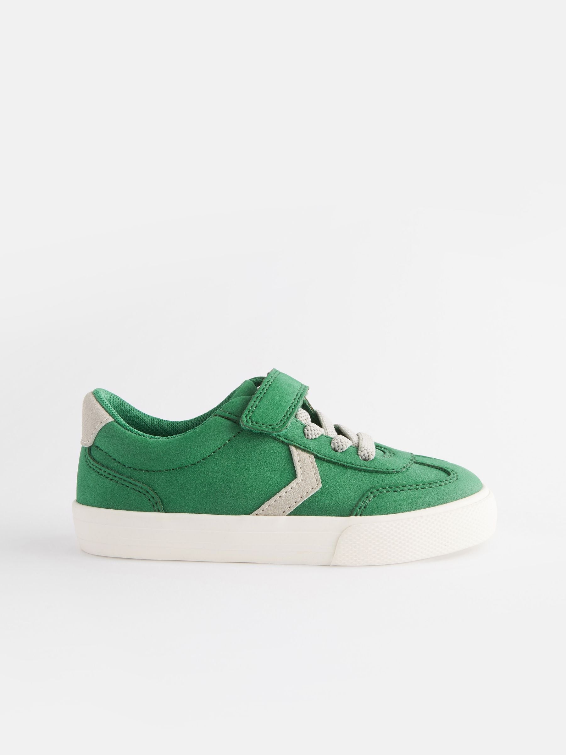 Green Touch Fastening Elastic Lace Trainers