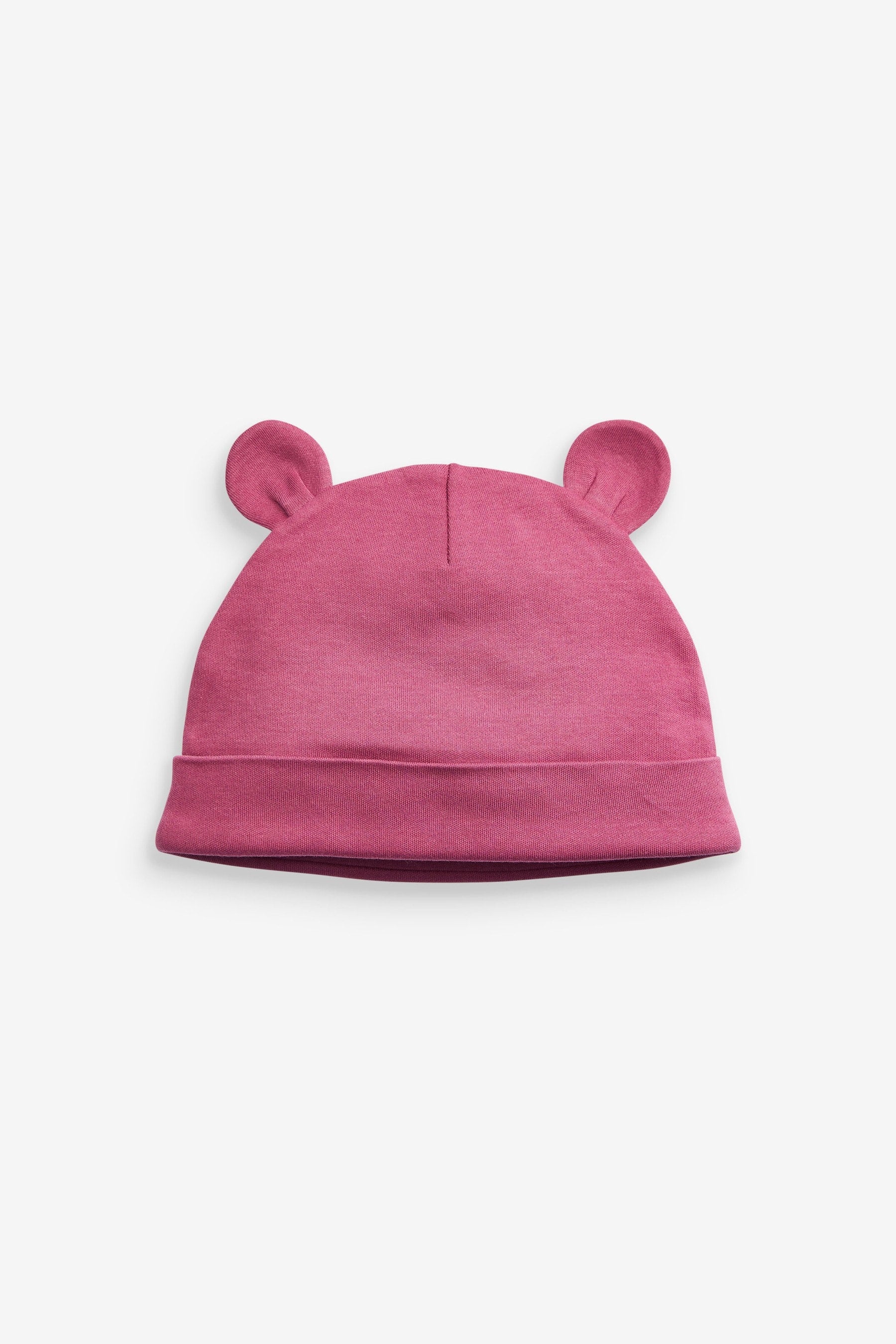 Pink 3 Pack Baby Beanie Hats (0-18mths)-<span style="color: #ff2a00;">Fawry</span>