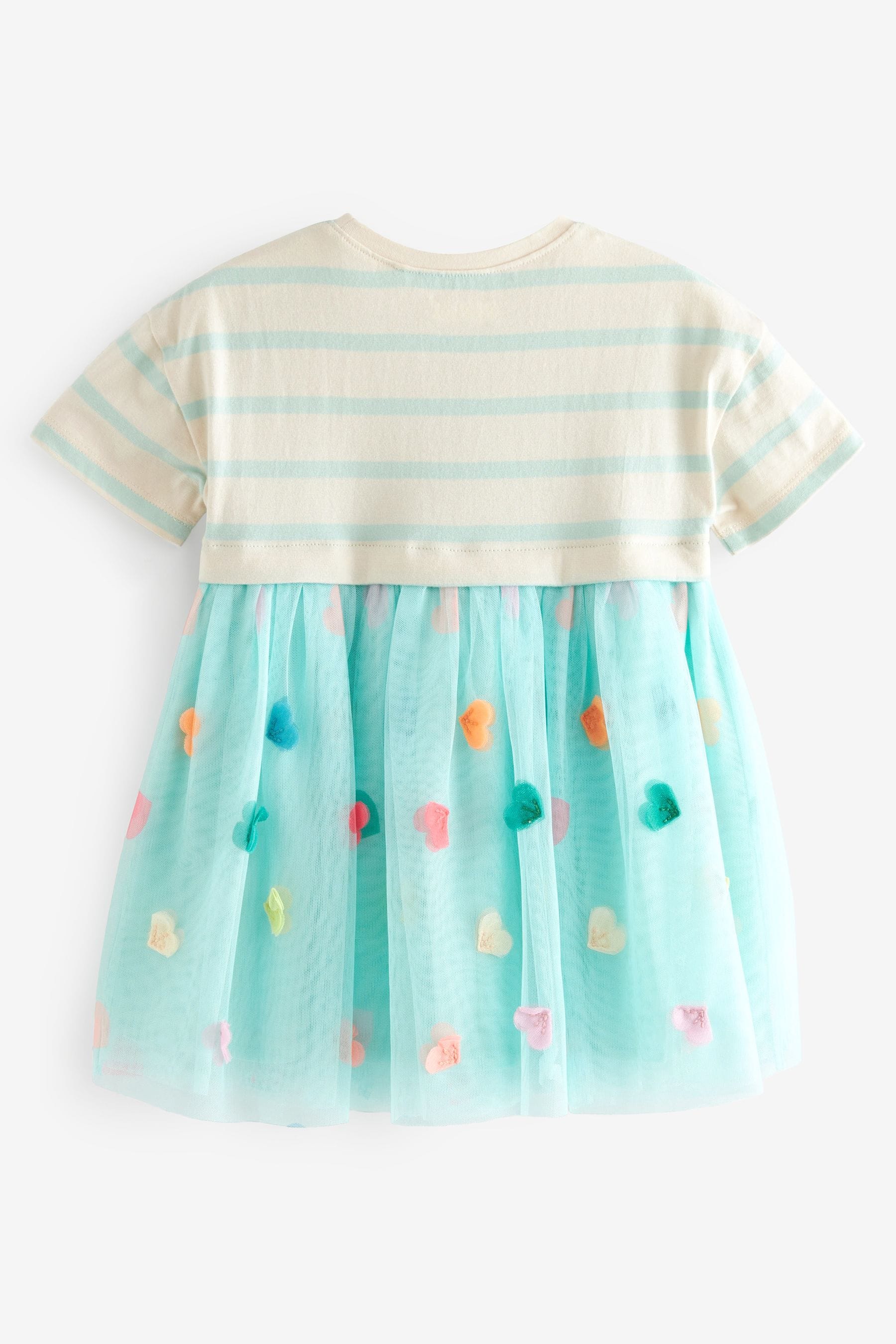 Blue Short Sleeve Tutu Dress (3mths-7yrs)