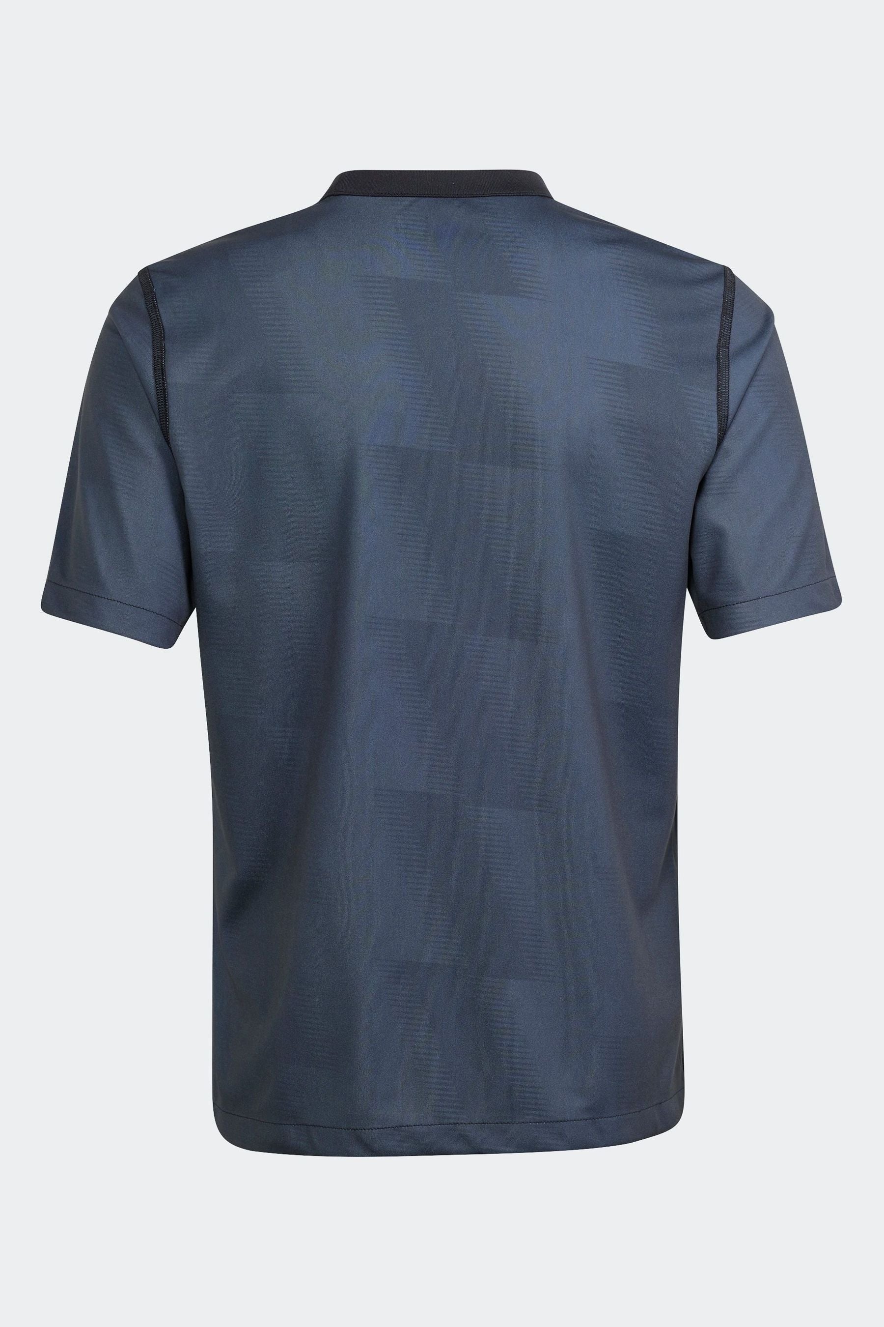 adidas Black/Blue REV 24 Jersey T-Shirt