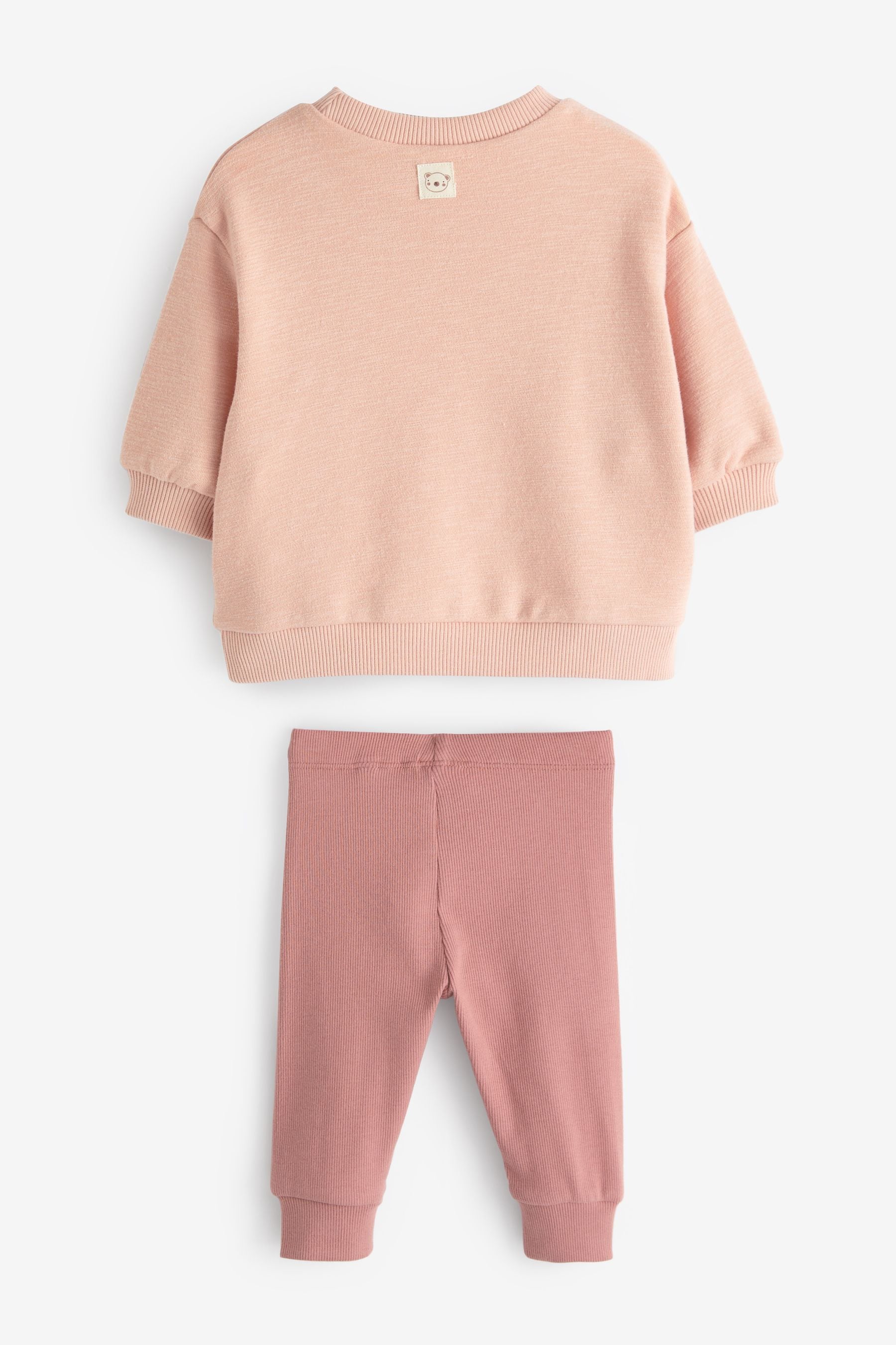 Pink Relaxed Fit Sweater And Leggings Set (3mths-7yrs)