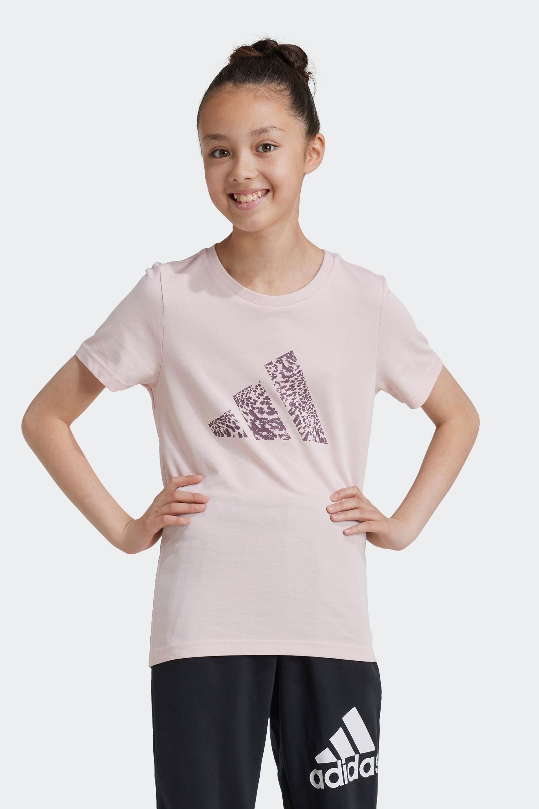 adidas Pink Training Graphic T-Shirt