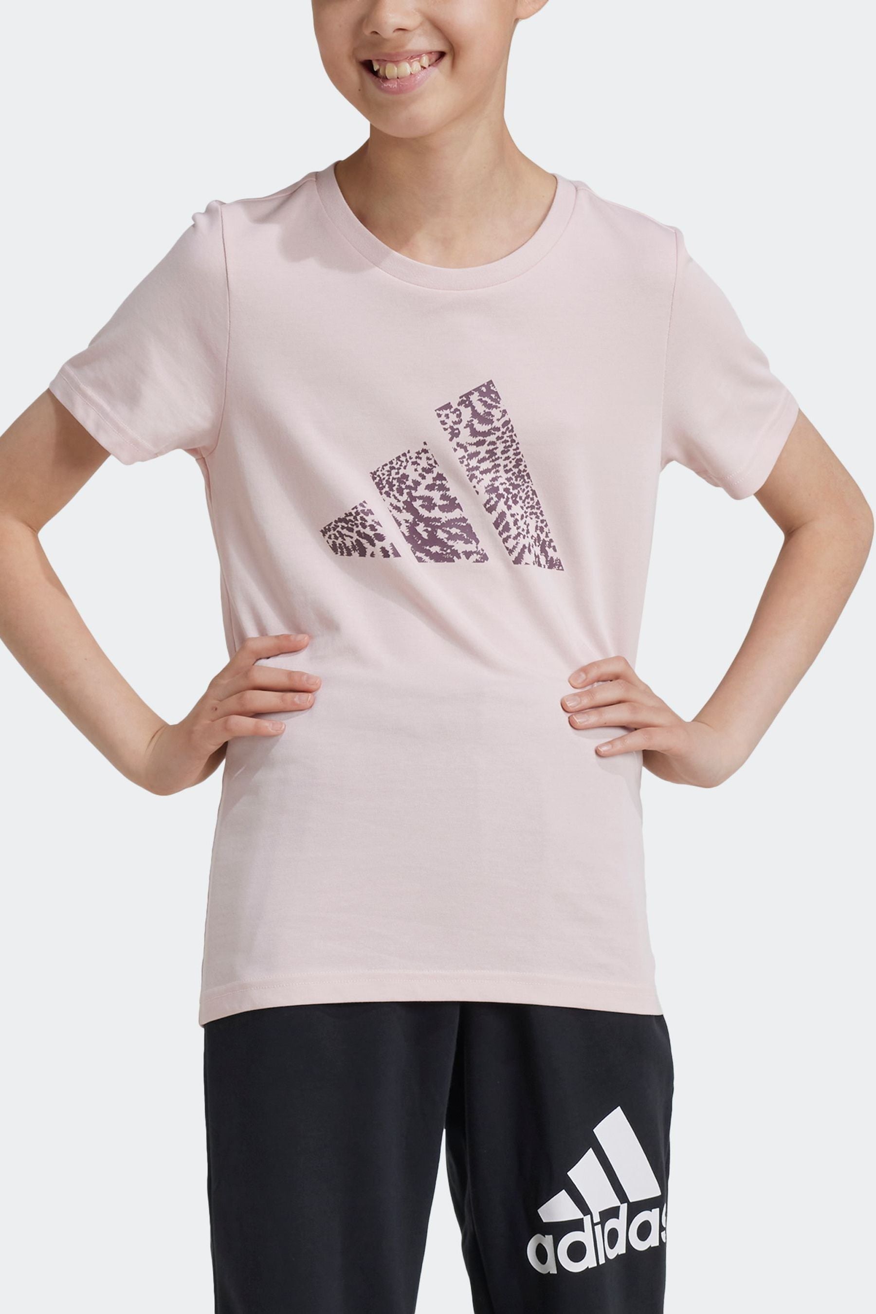 adidas Pink Training Graphic T-Shirt