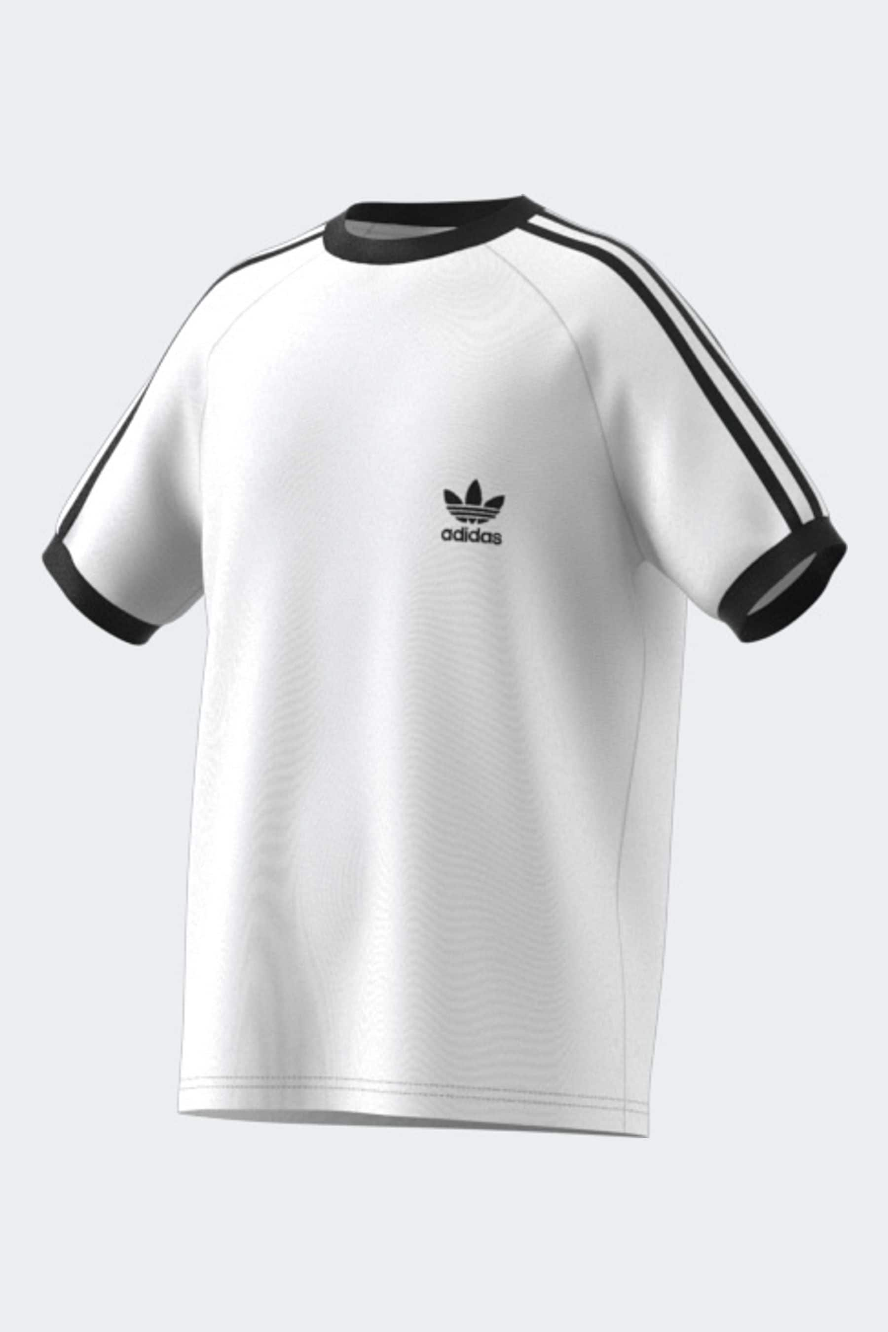 adidas originals White Kids Originals 3-Stripes 100% Cotton T-Shirt