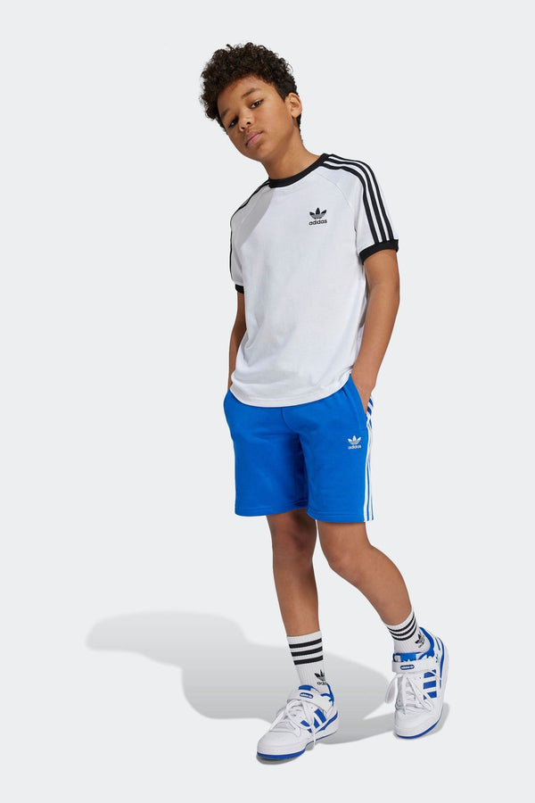 adidas originals White Kids Originals 3-Stripes 100% Cotton T-Shirt