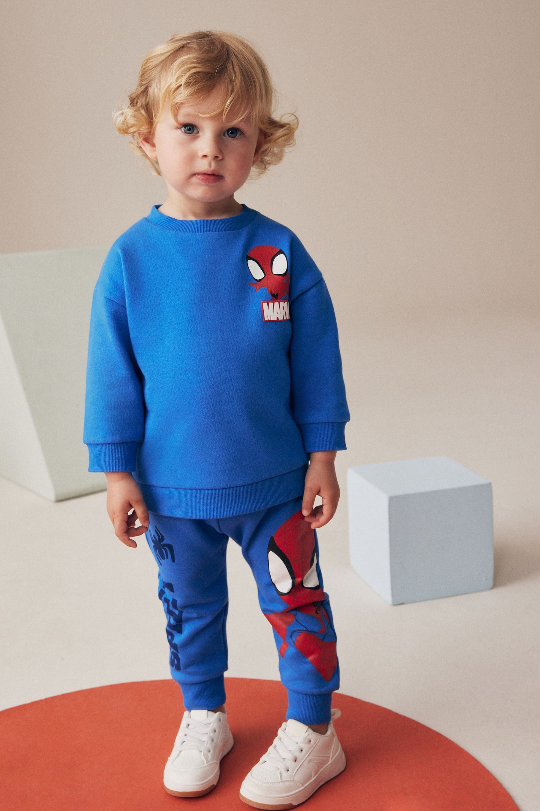 Cobalt Blue Spiderman Sweatshirt and Joggers Set (9mths-8yrs)