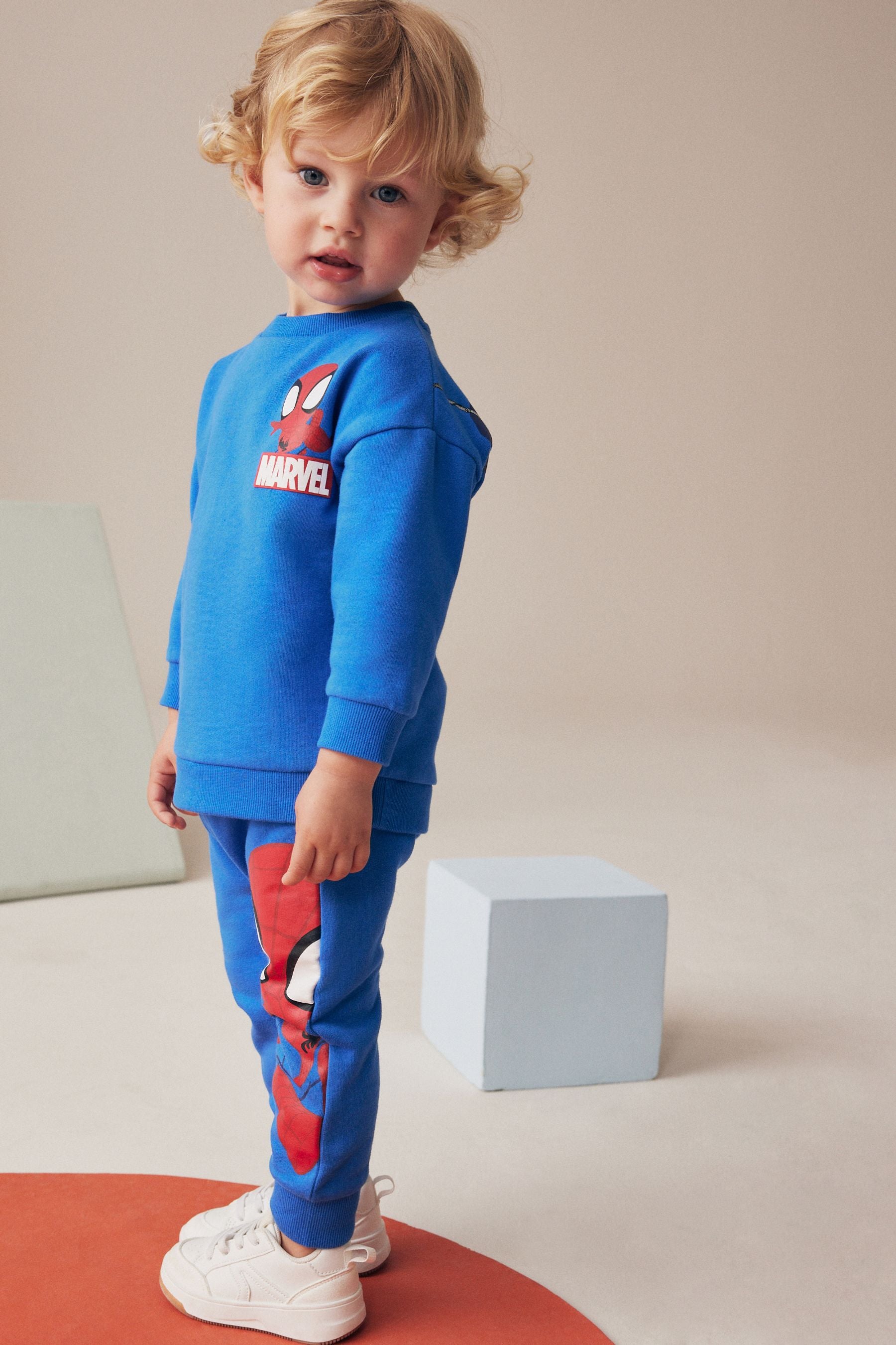 Cobalt Blue Spiderman Sweatshirt and Joggers Set (9mths-8yrs)