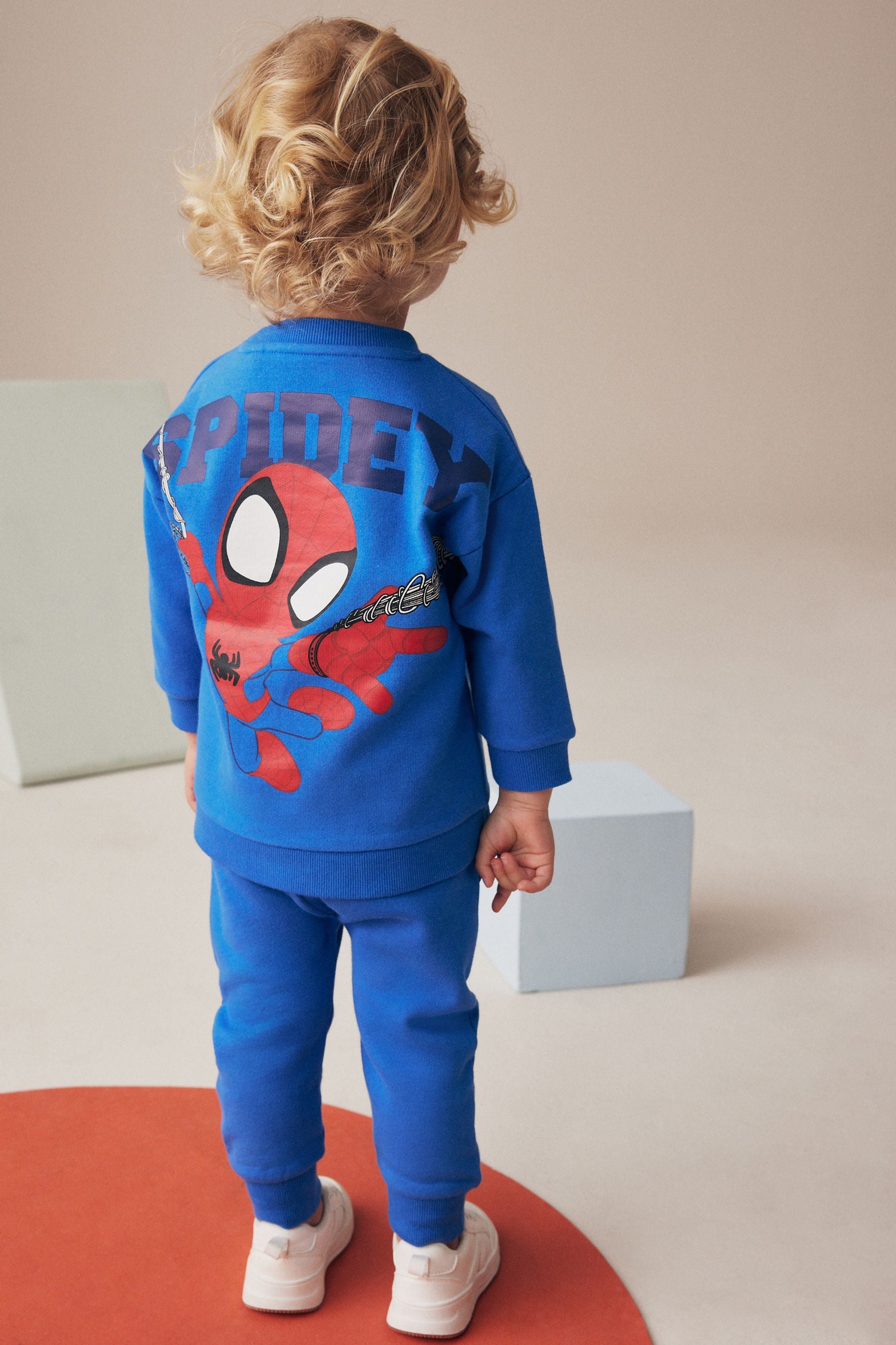 Cobalt Blue Spiderman Sweatshirt and Joggers Set (9mths-8yrs)