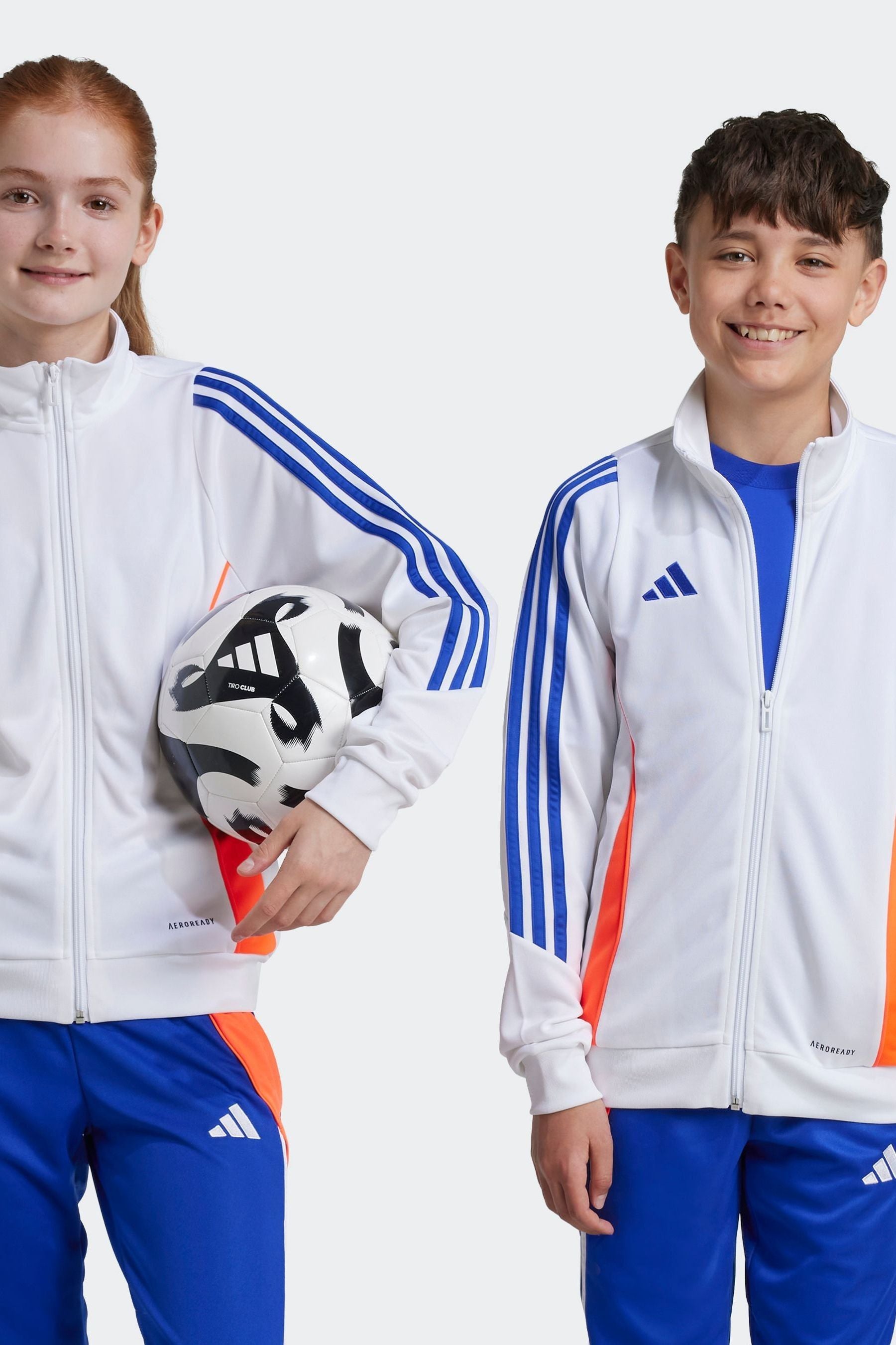 adidas White Tiro 24 Training Jacket