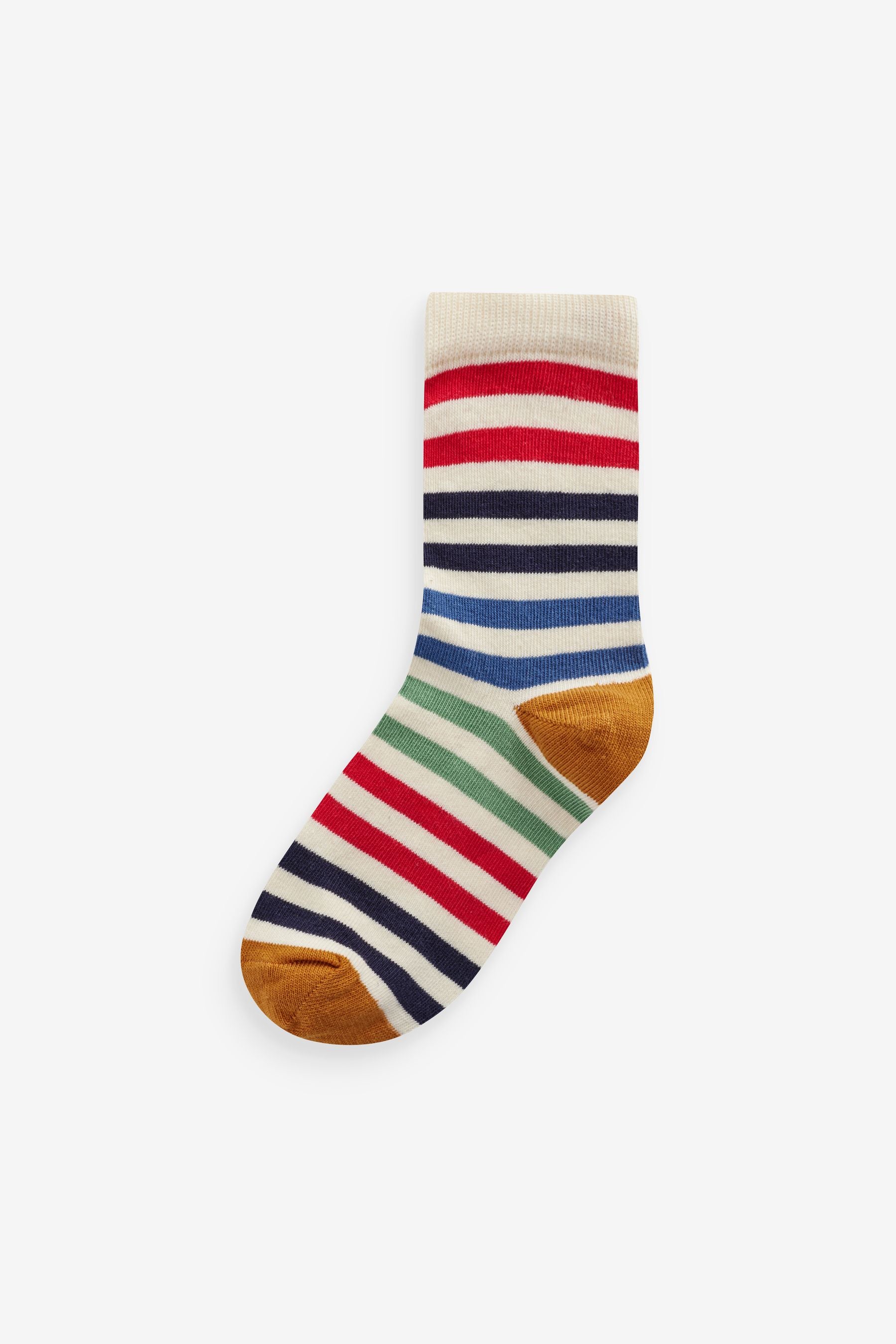 Multi Stripe Transport Cotton Rich Socks 7 Pack