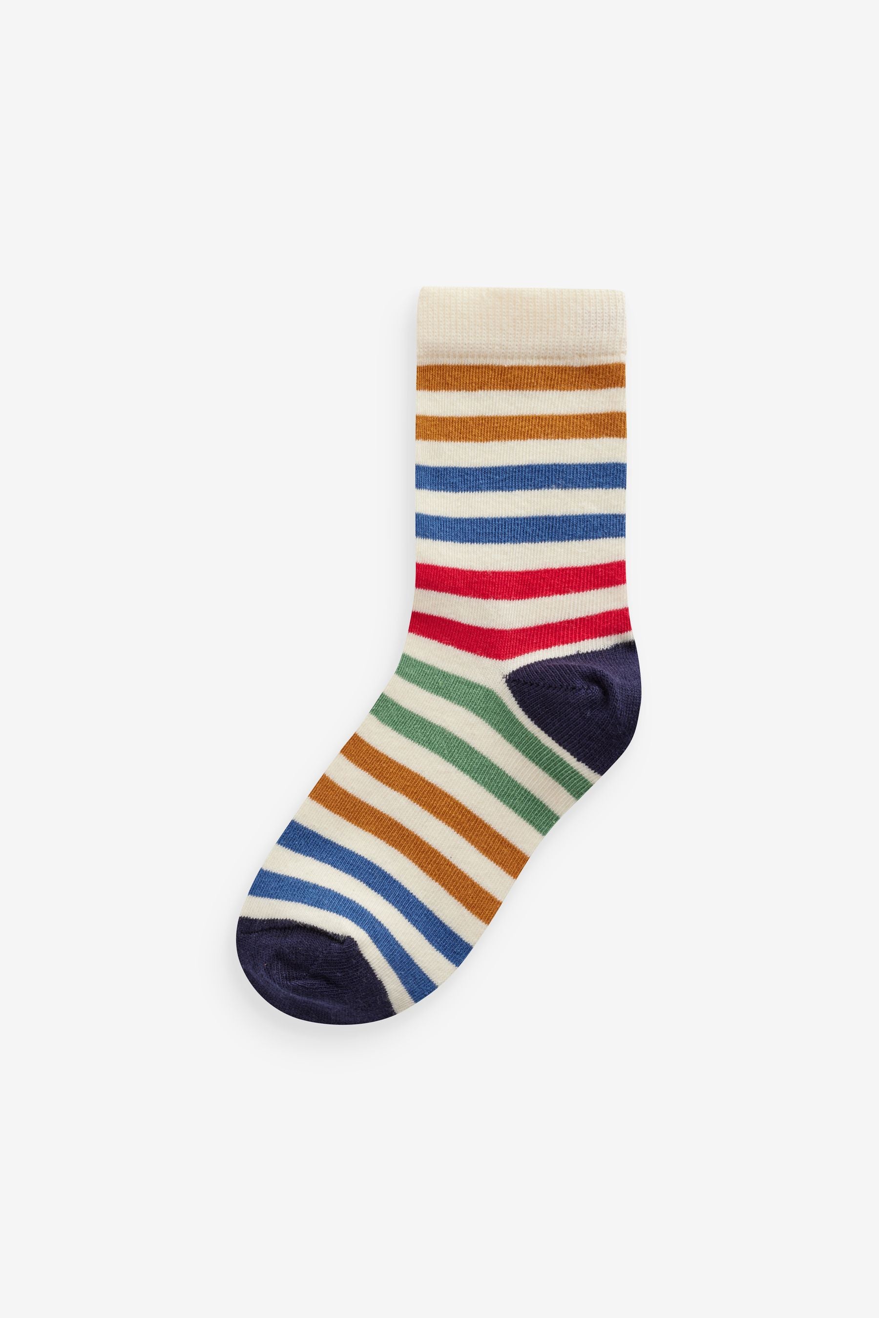 Multi Stripe Transport Cotton Rich Socks 7 Pack