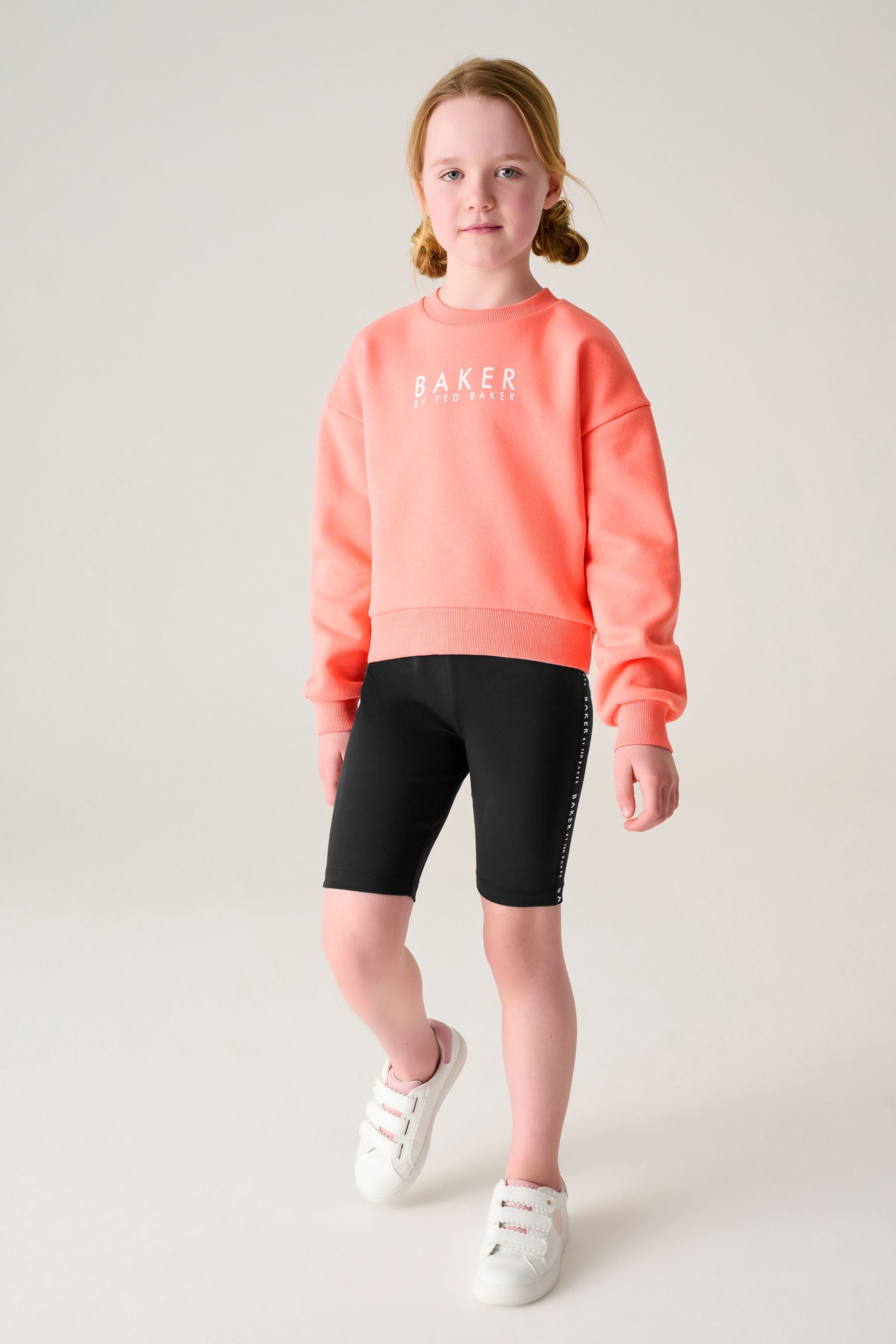 Baker by Ted Baker Apricot Sweater And Cycling Shorts Set HappyBaby.eg