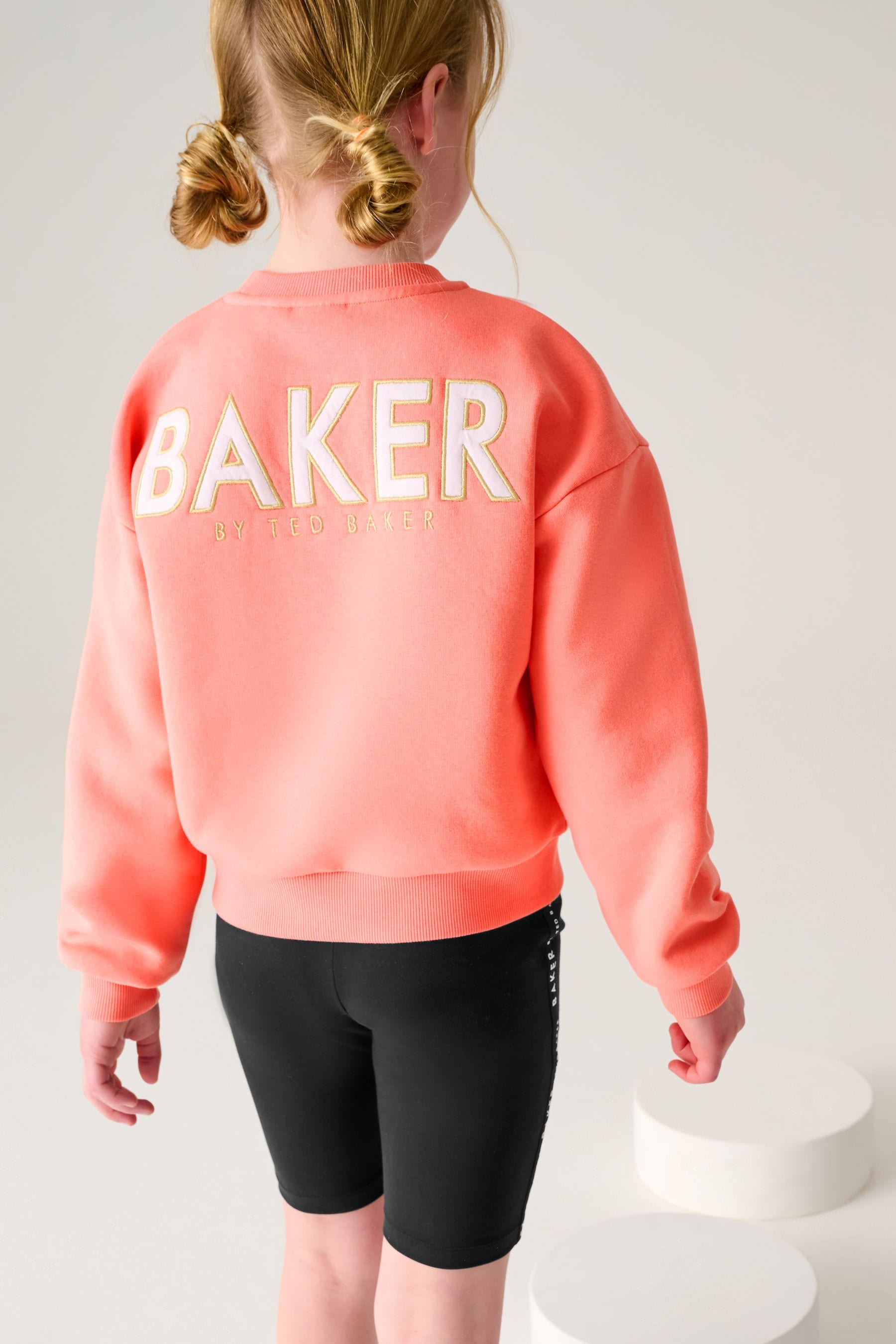 Baker by Ted Baker Apricot Sweater And Cycling Shorts Set