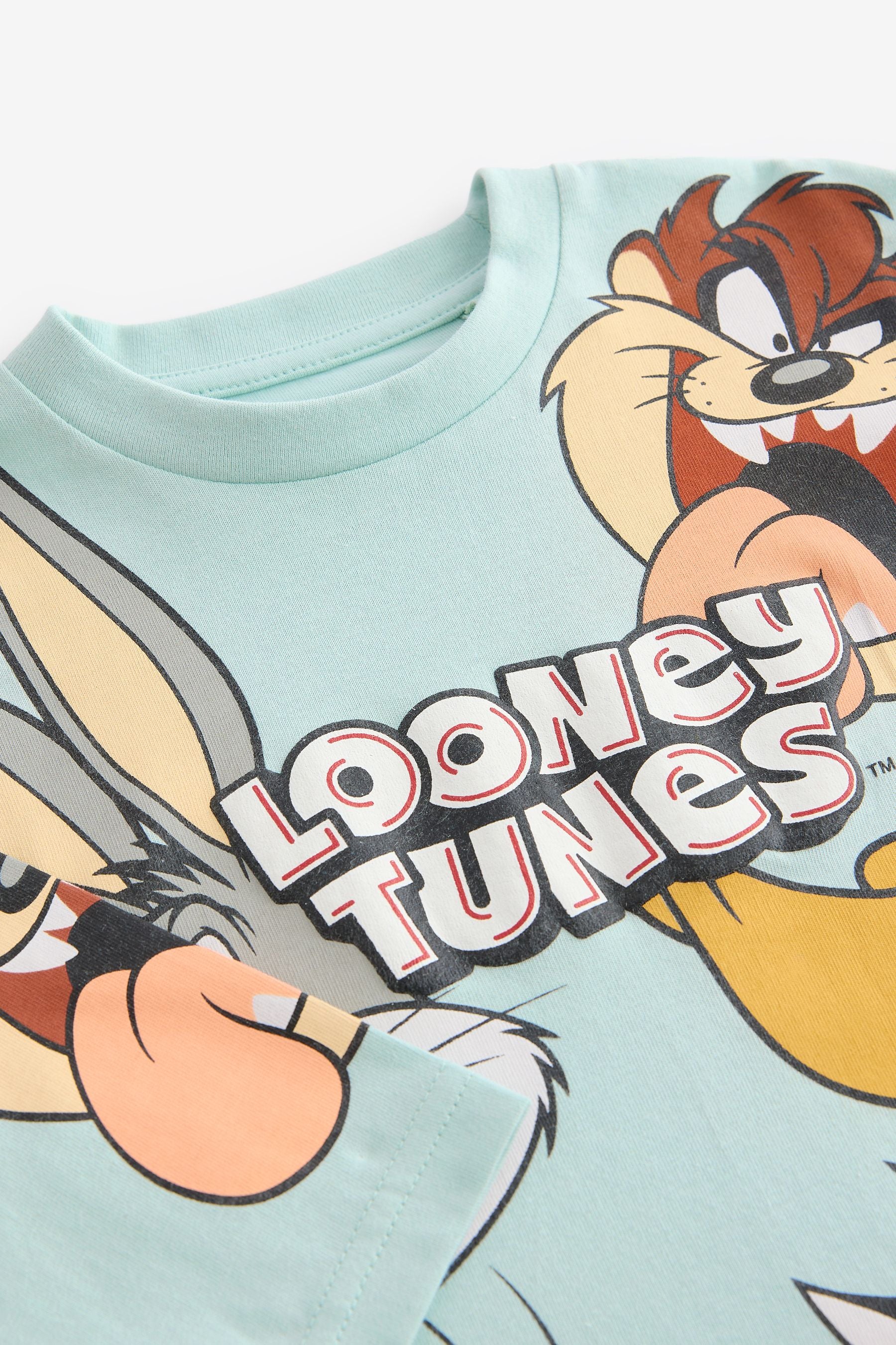 Minerals 100% Cotton Long Sleeve Looney Tunes All-Over-Print T-Shirt (3mths-8yrs)