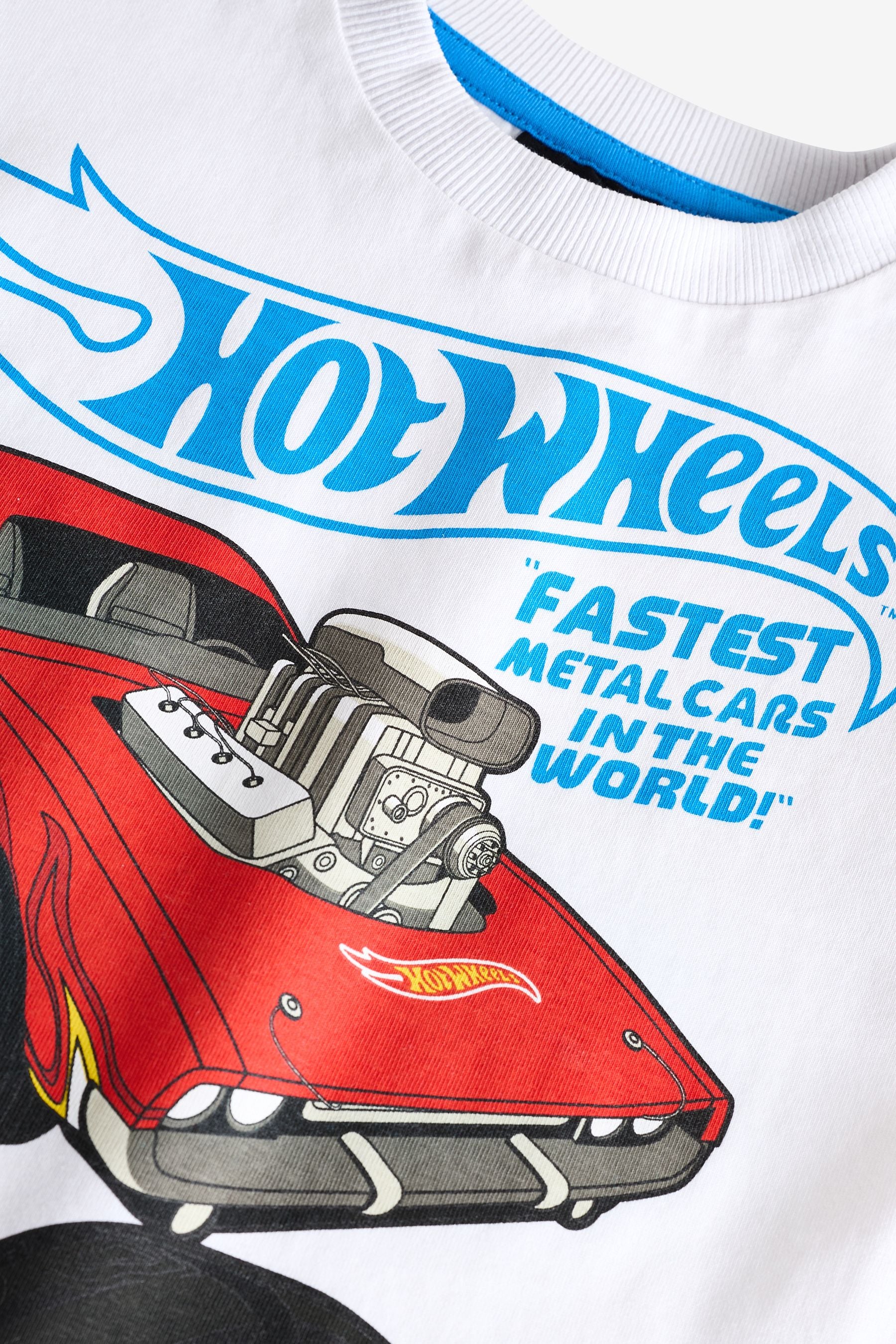 White Hot Wheels Long Sleeve T-Shirt (9mths-8yrs)