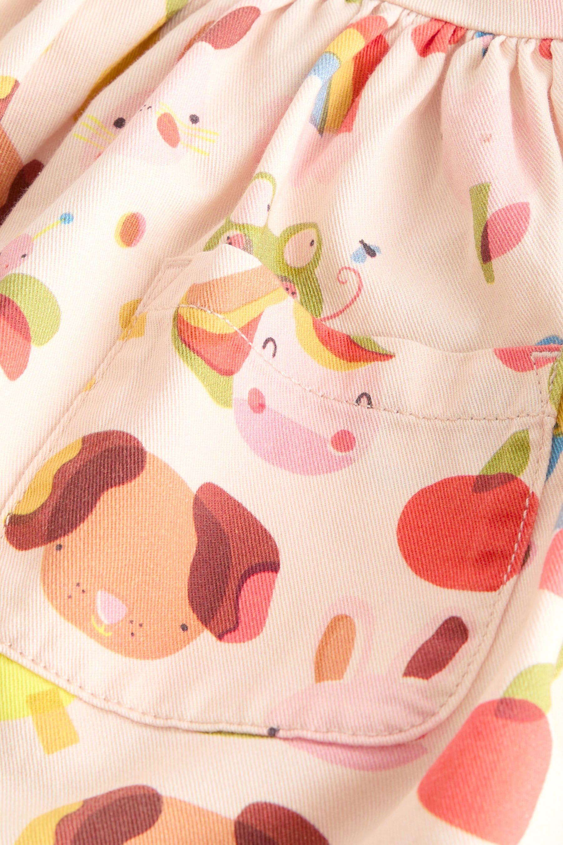 Pink Printed Relaxed Cotton Dress (3mths-8yrs)