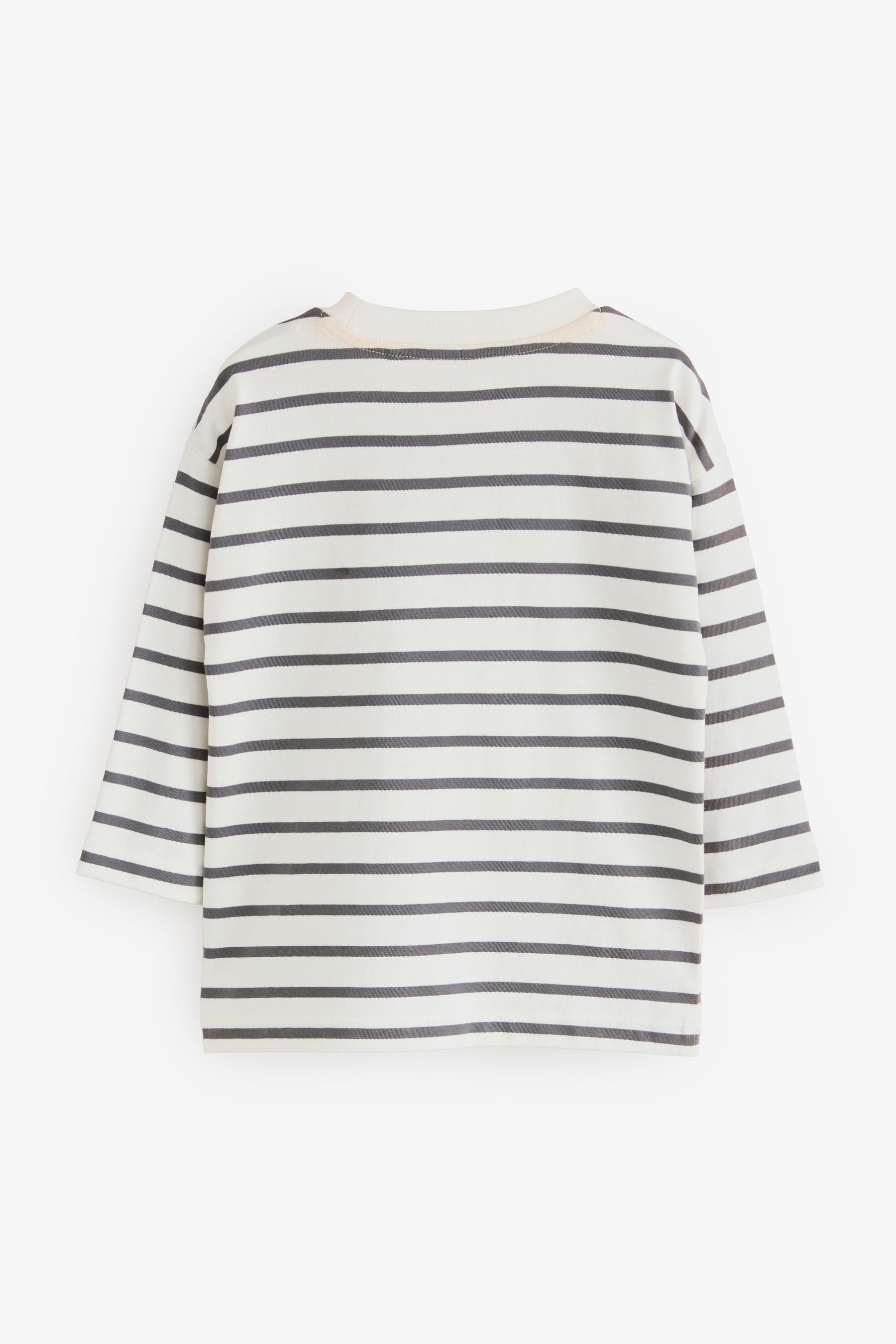 White Paddington Bear Long Sleeve Striped T-Shirt (3mths-8yrs)