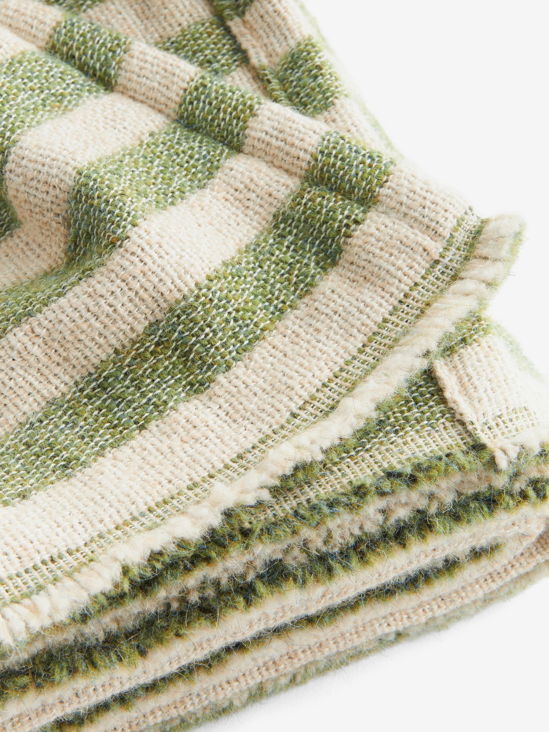 Green Jessie Knitted Throw