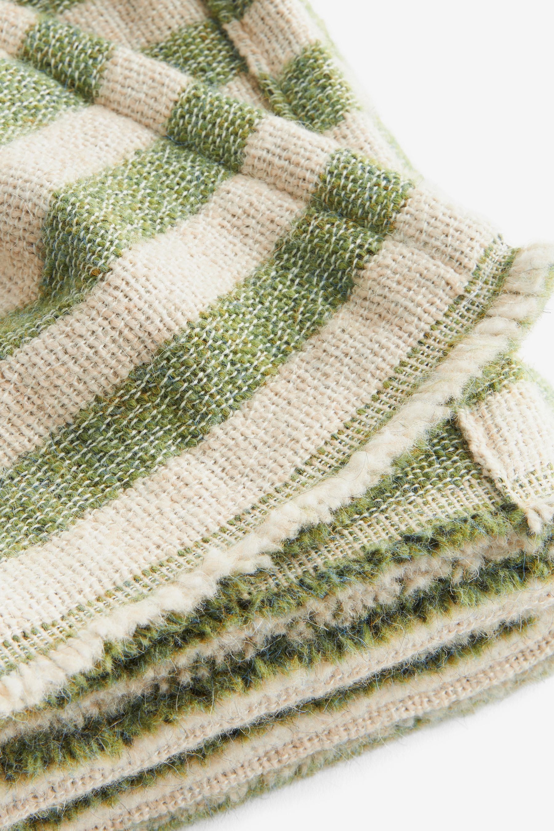 Green Jessie Knitted Throw