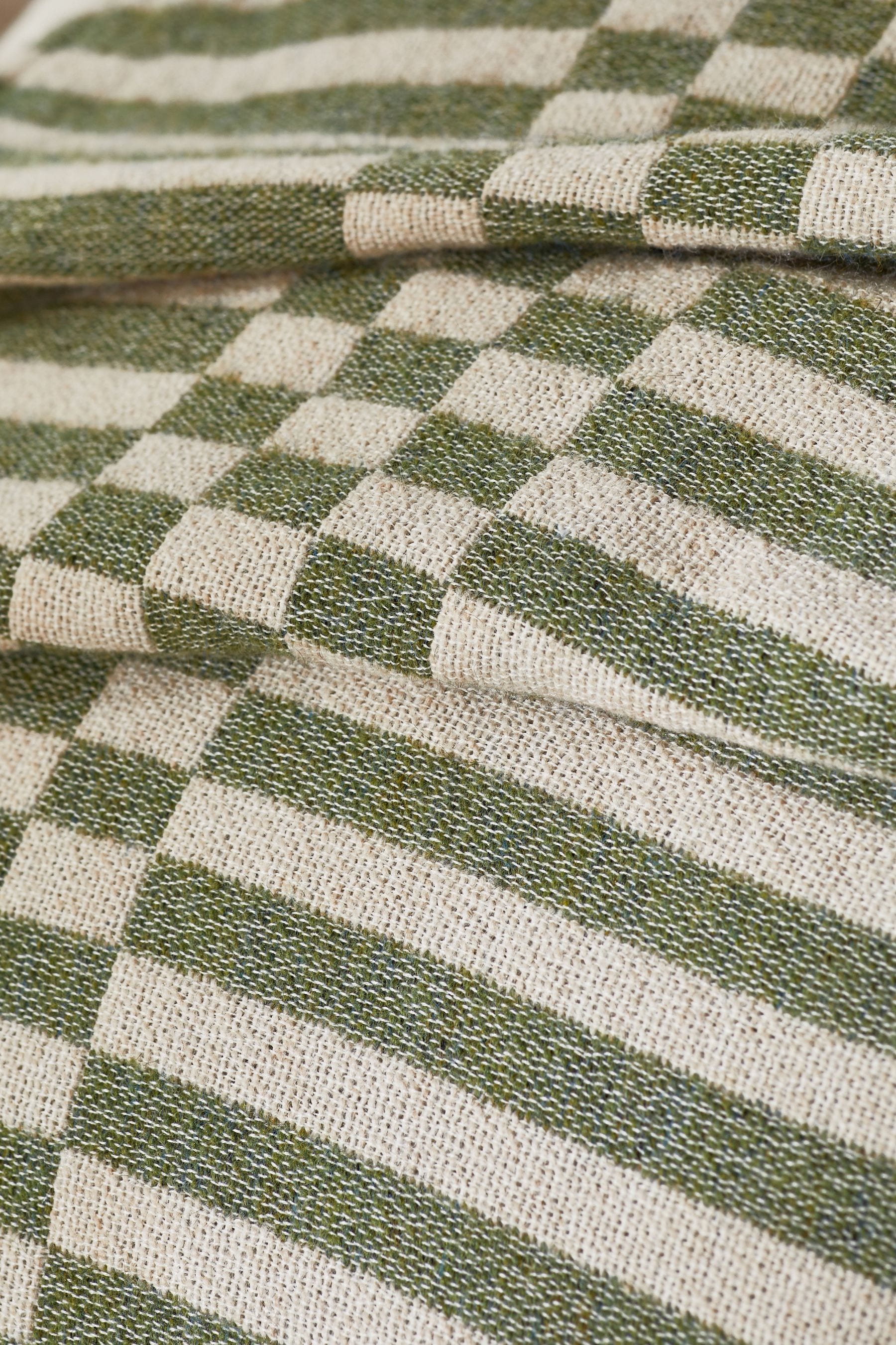 Green Jessie Knitted Throw