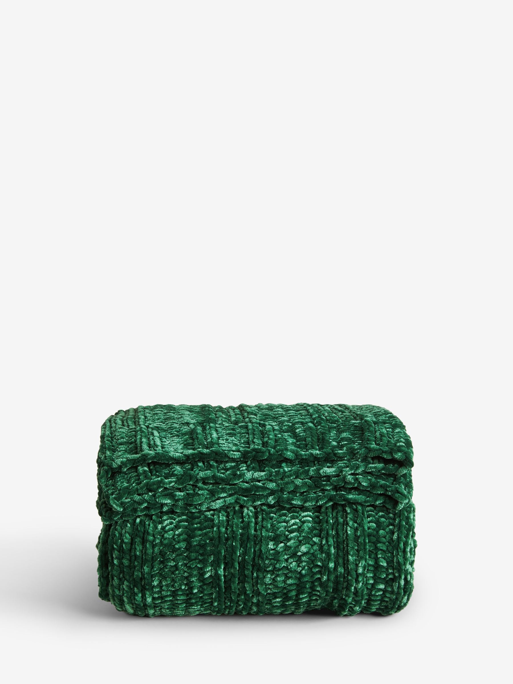 Green Nellie Chunky Chenille Throw