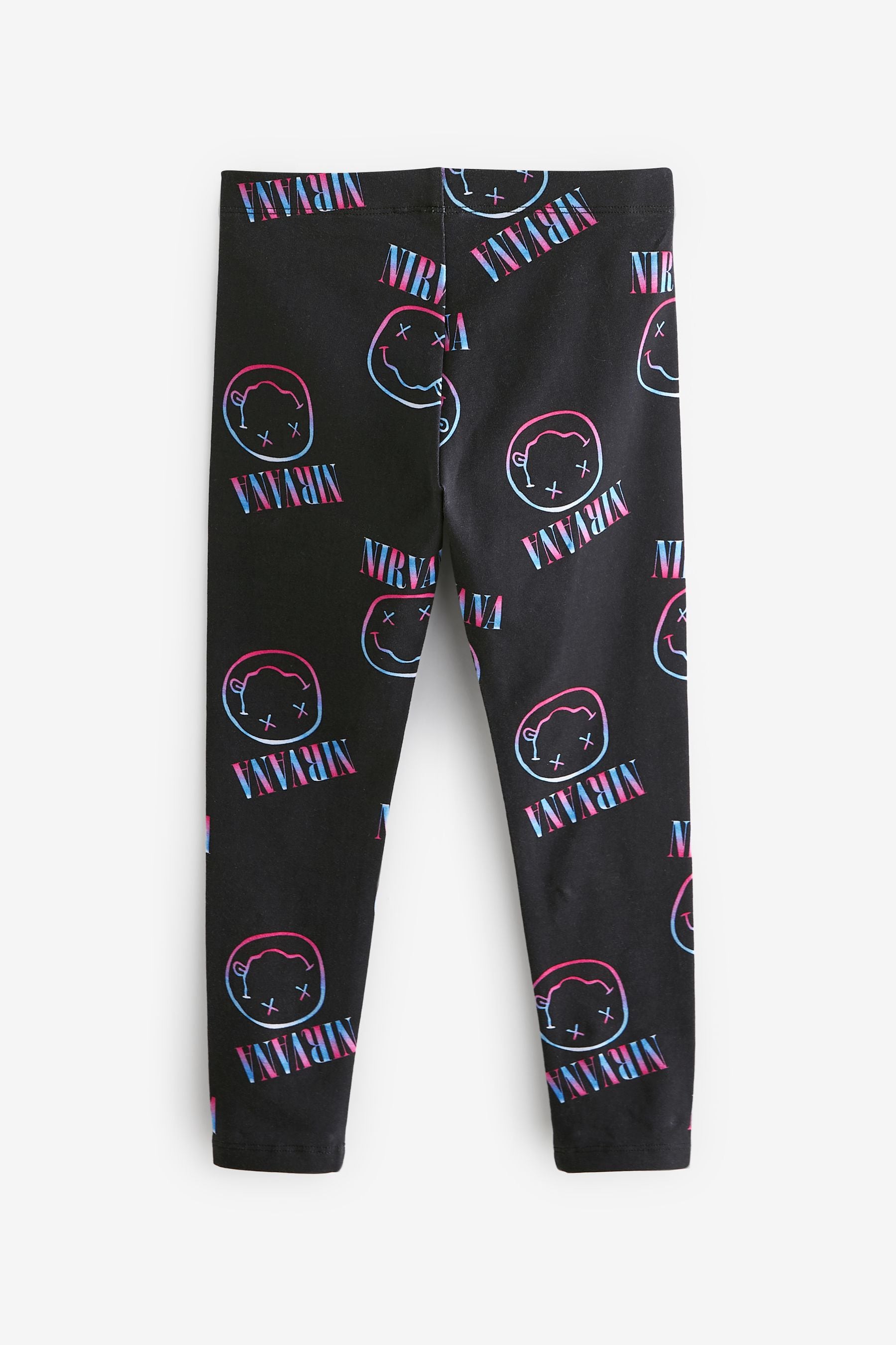 Nirvana Charcoal Grey Printed Leggings (3-16yrs)