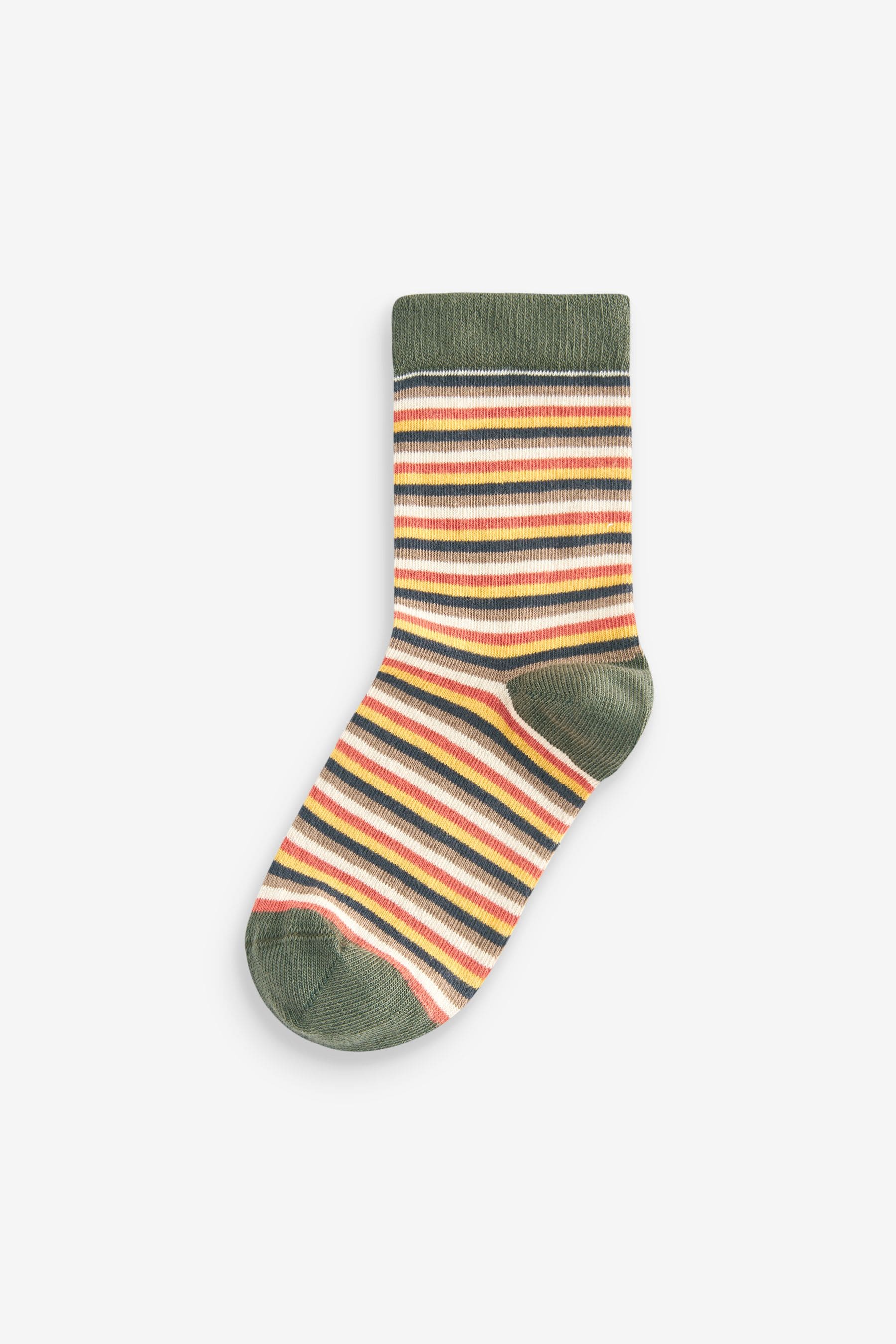 Stripe Cotton Rich Socks 5 Pack