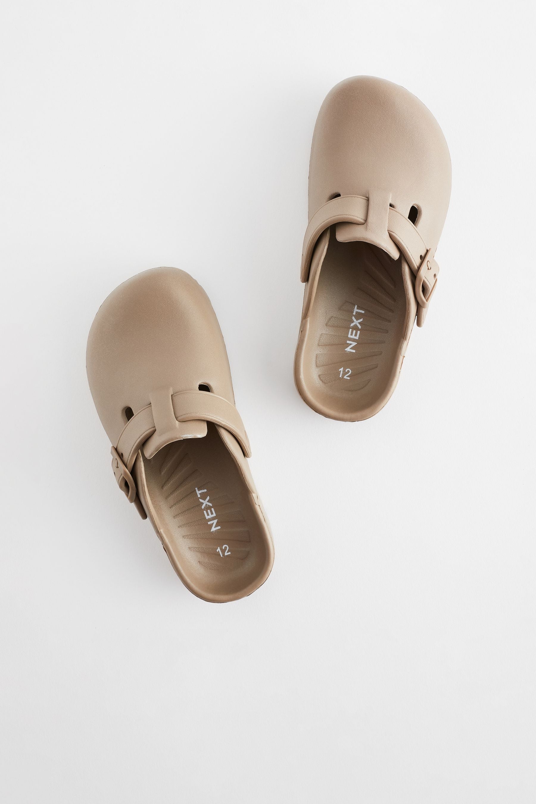 Neutral Buckle Clog Mules