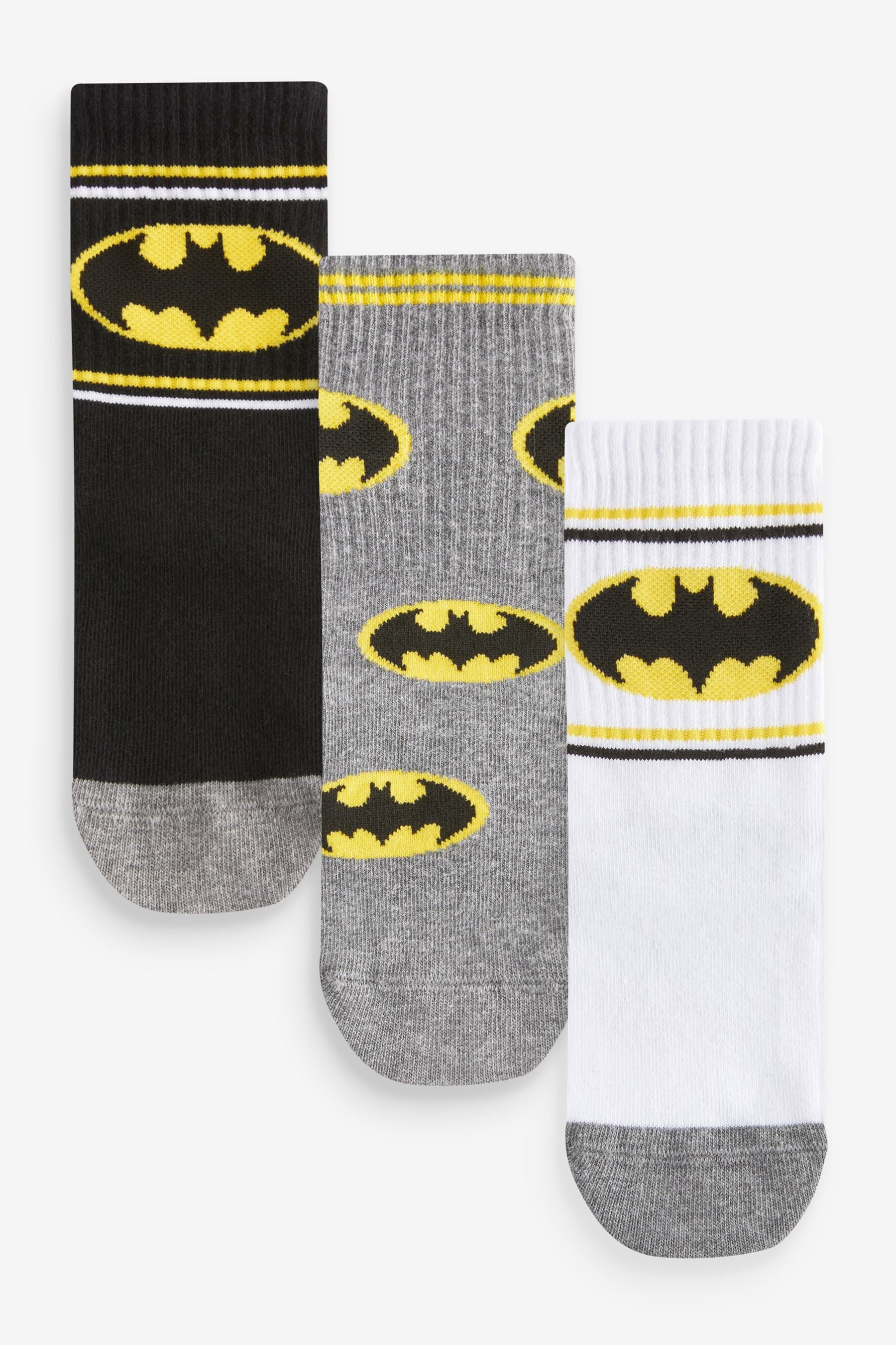 Batman Superhero License Cotton Rich Socks 3 Pack