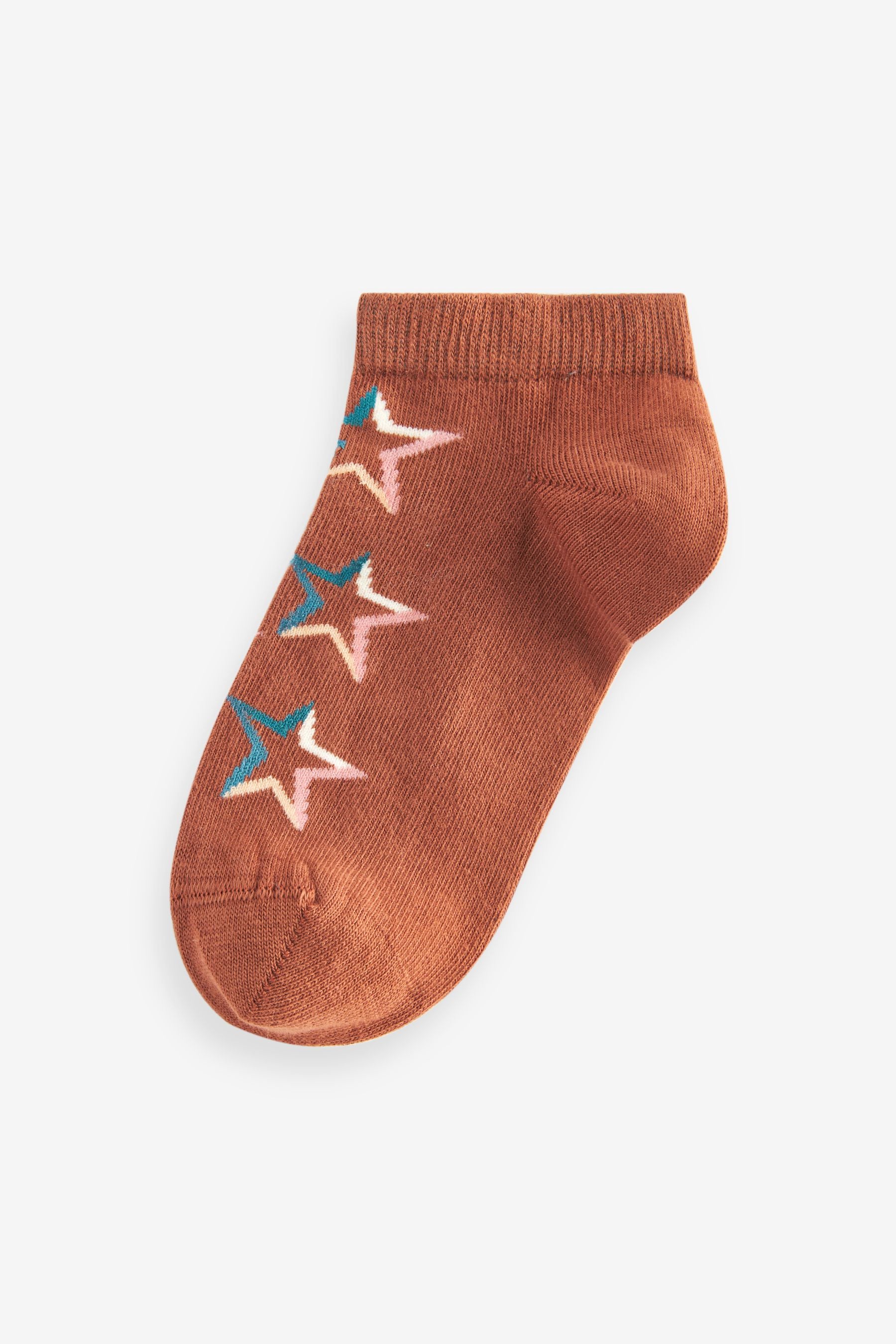 Tonal Stars Cotton Rich Trainer Socks 7 Pack