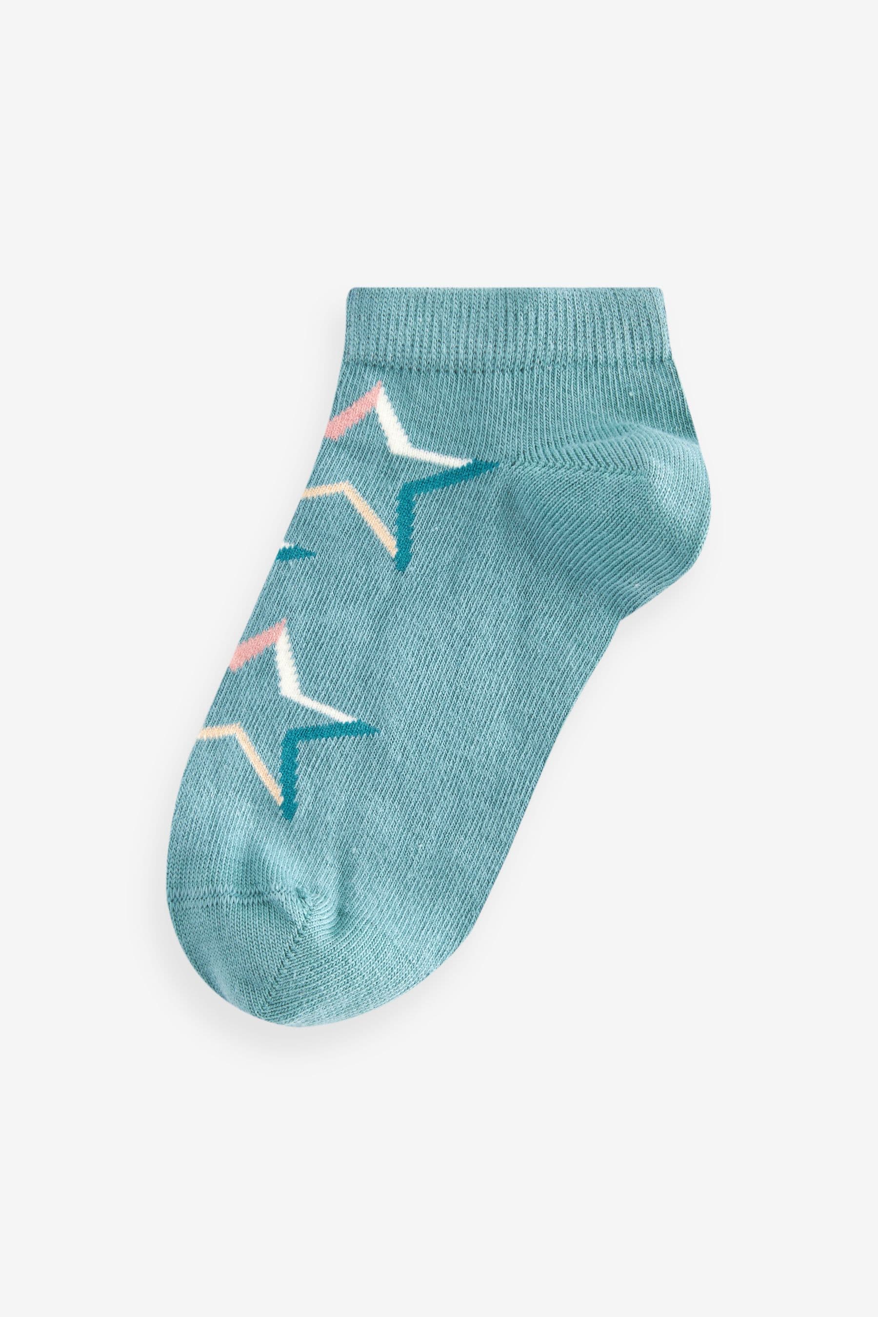 Tonal Stars Cotton Rich Trainer Socks 7 Pack