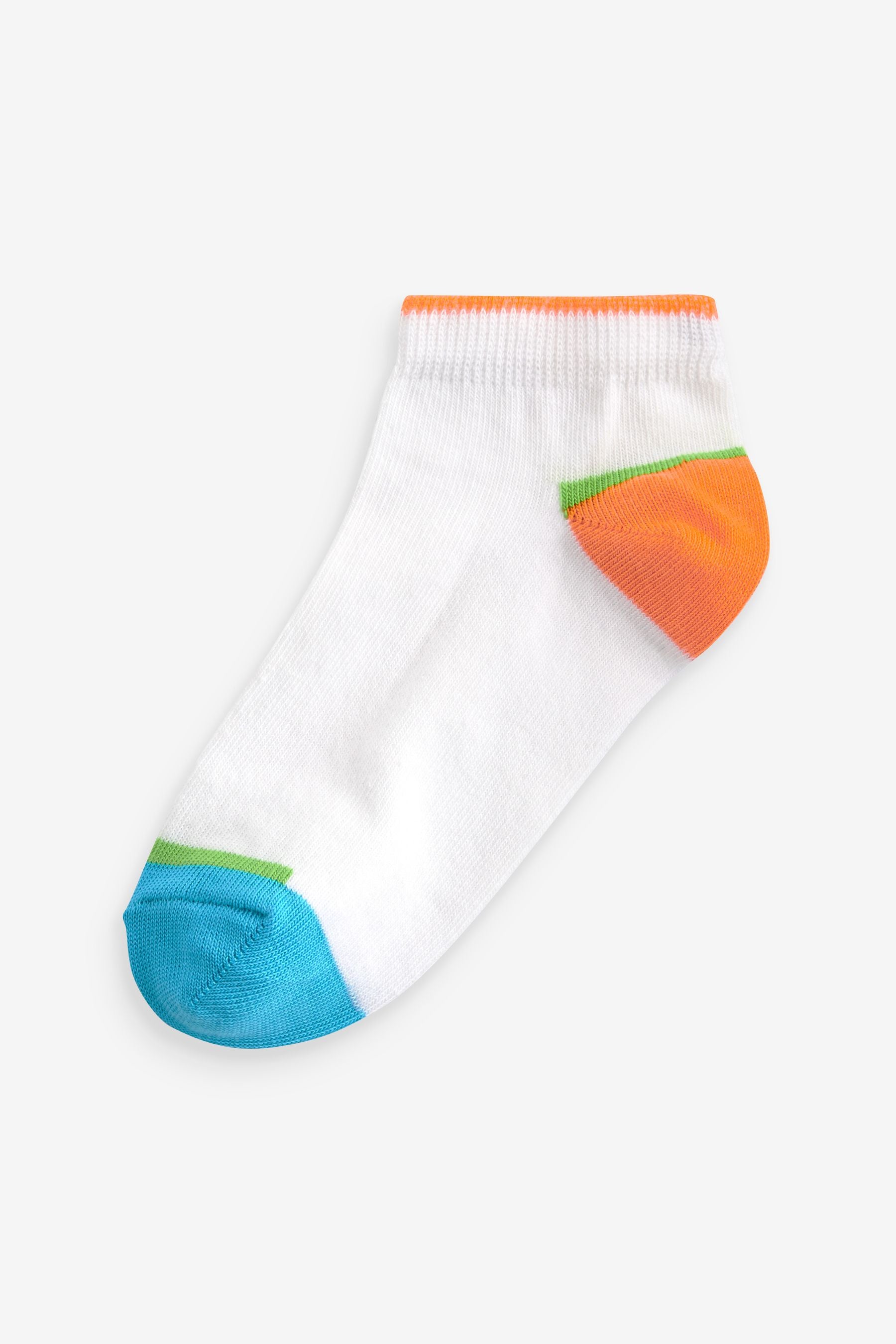 Bright Colourblock Cotton Rich Trainer Socks 7 Pack