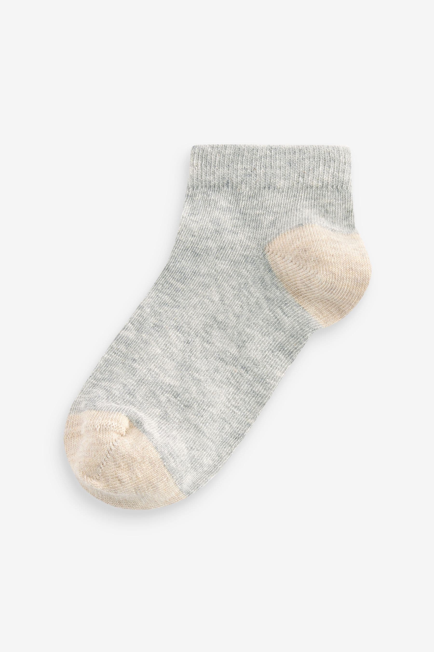 Neutral Cotton Rich Trainer Socks 7 Pack