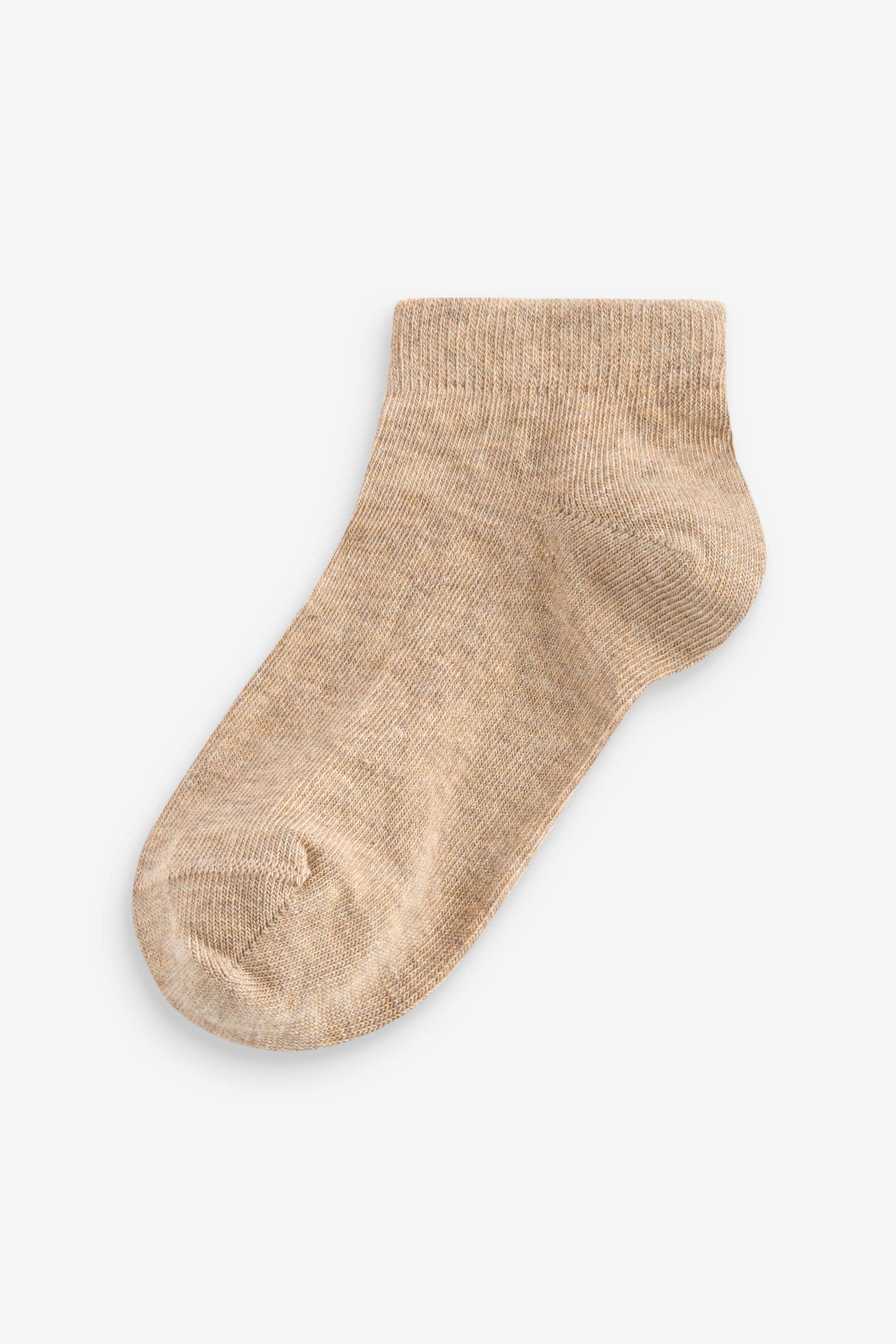 Neutral Cotton Rich Trainer Socks 7 Pack