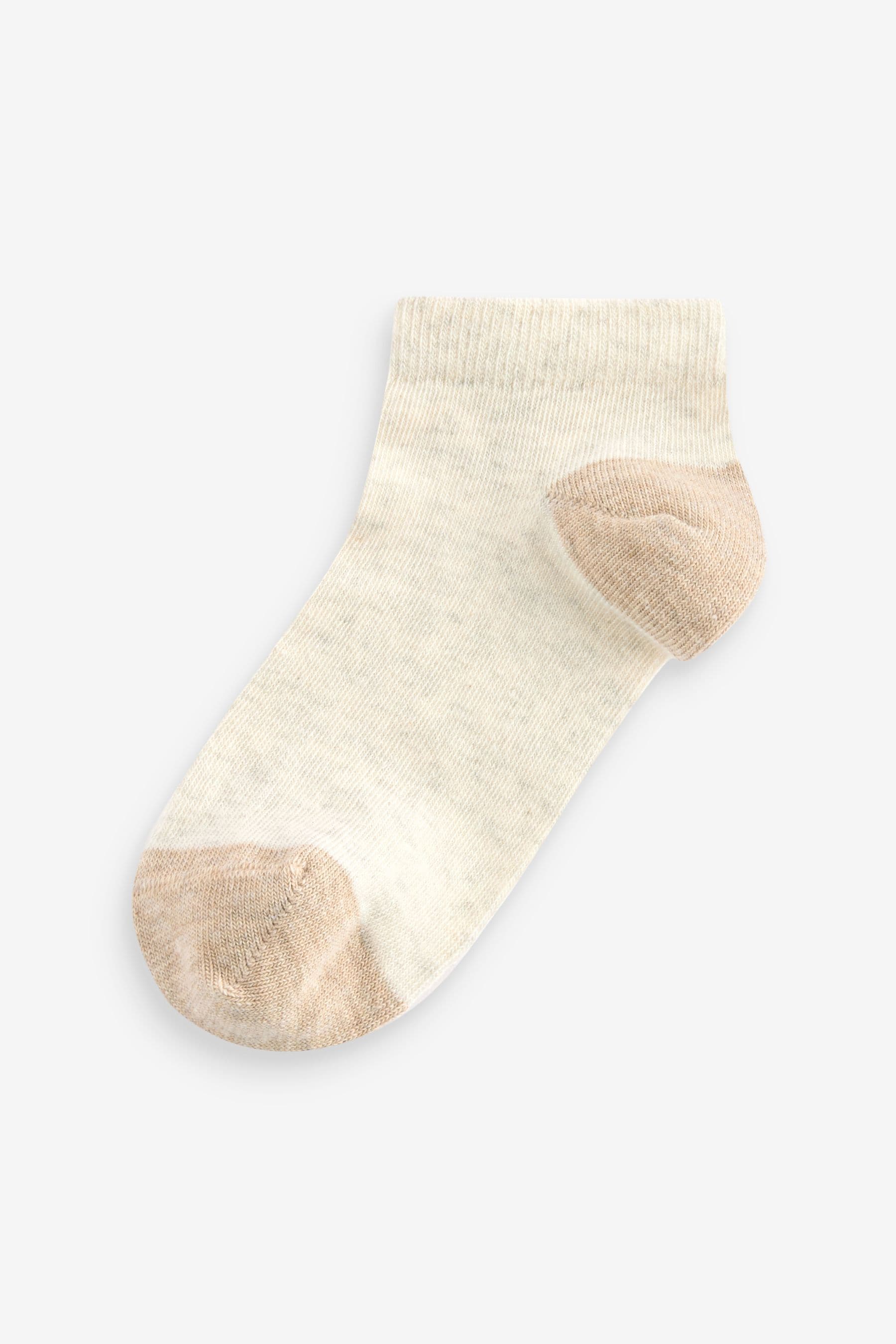 Neutral Cotton Rich Trainer Socks 7 Pack